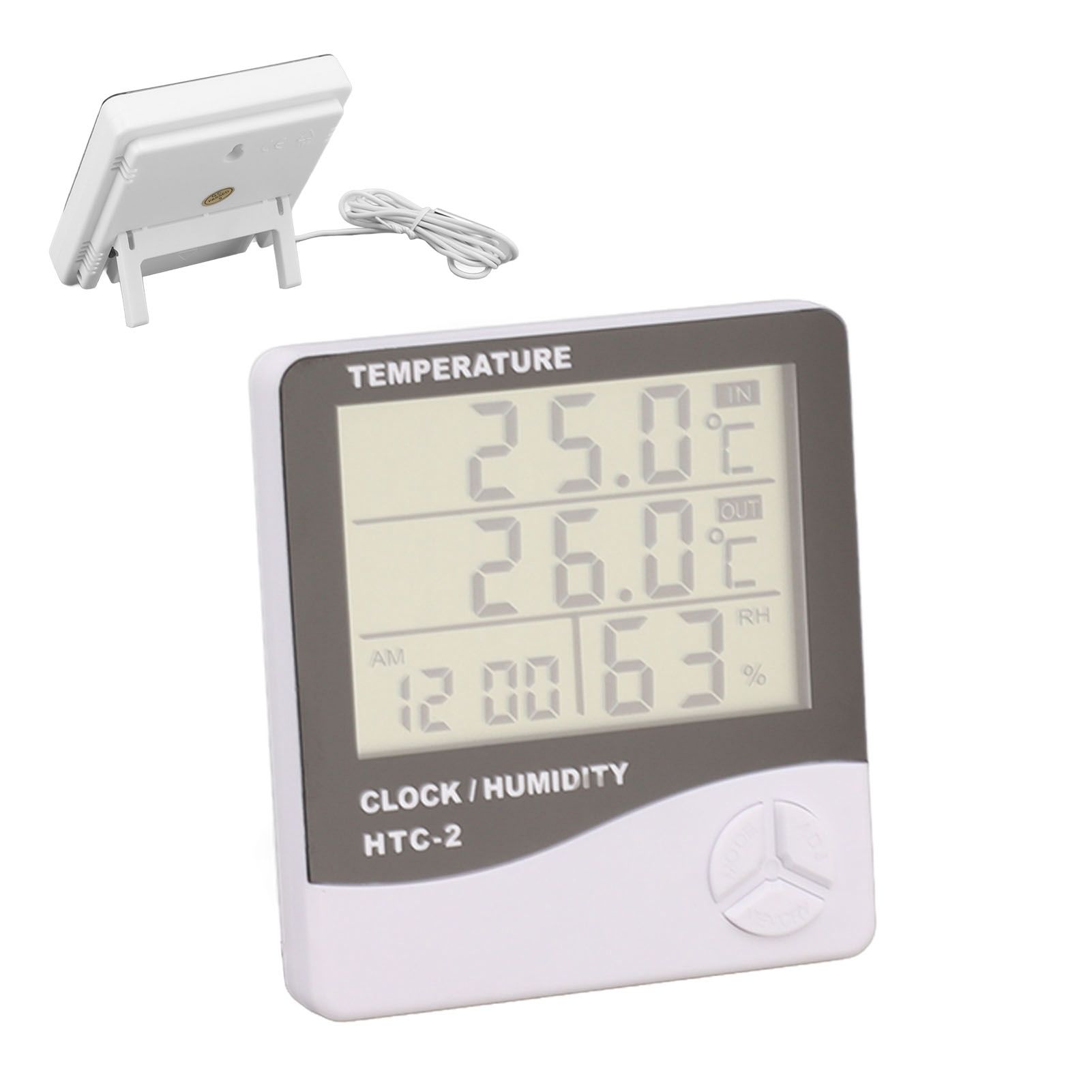 Indoor Outdoor Thermometer High Accuracy Digital Hygrometer Large Screen view 10