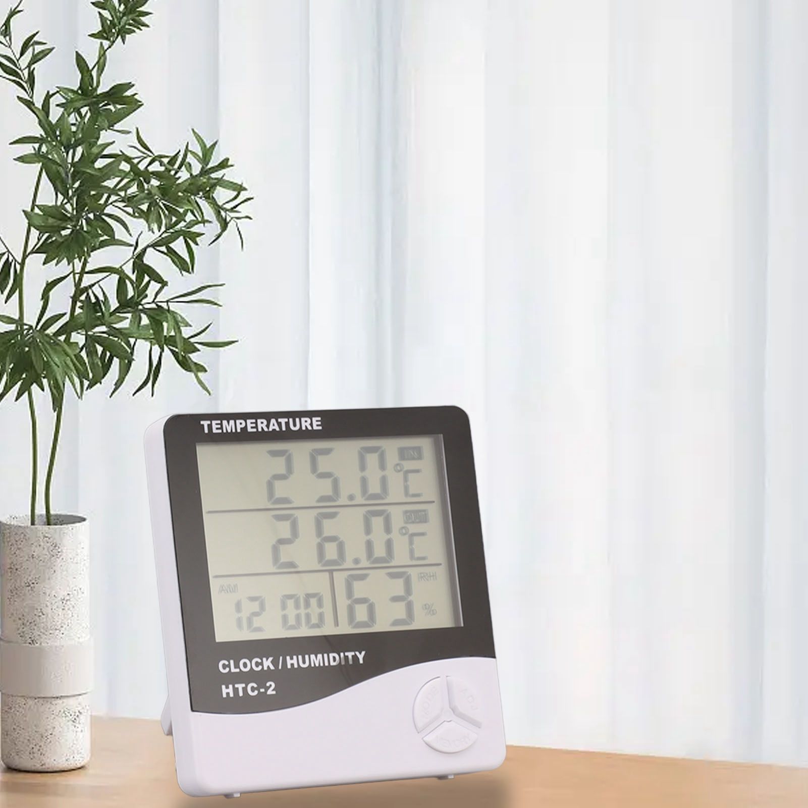 Indoor Outdoor Thermometer High Accuracy Digital Hygrometer Large Screen view 12