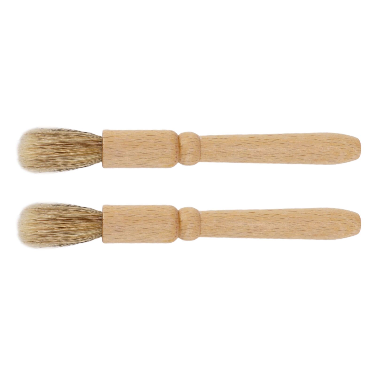 2 Pcs Coffee Grinder Cleaning Brush Wooden Tabletop Brush Cleaner for Bean view 2