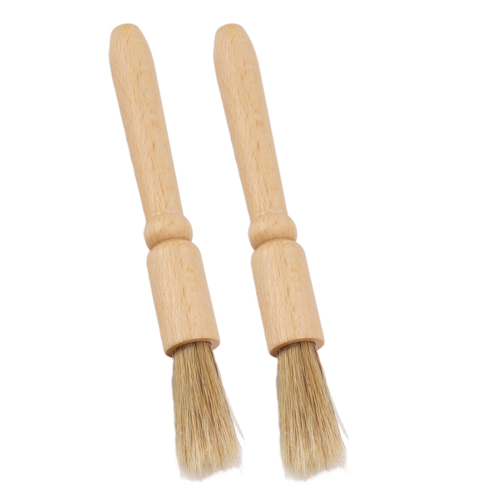 2 Pcs Coffee Grinder Cleaning Brush Wooden Tabletop Brush Cleaner for Bean view 3