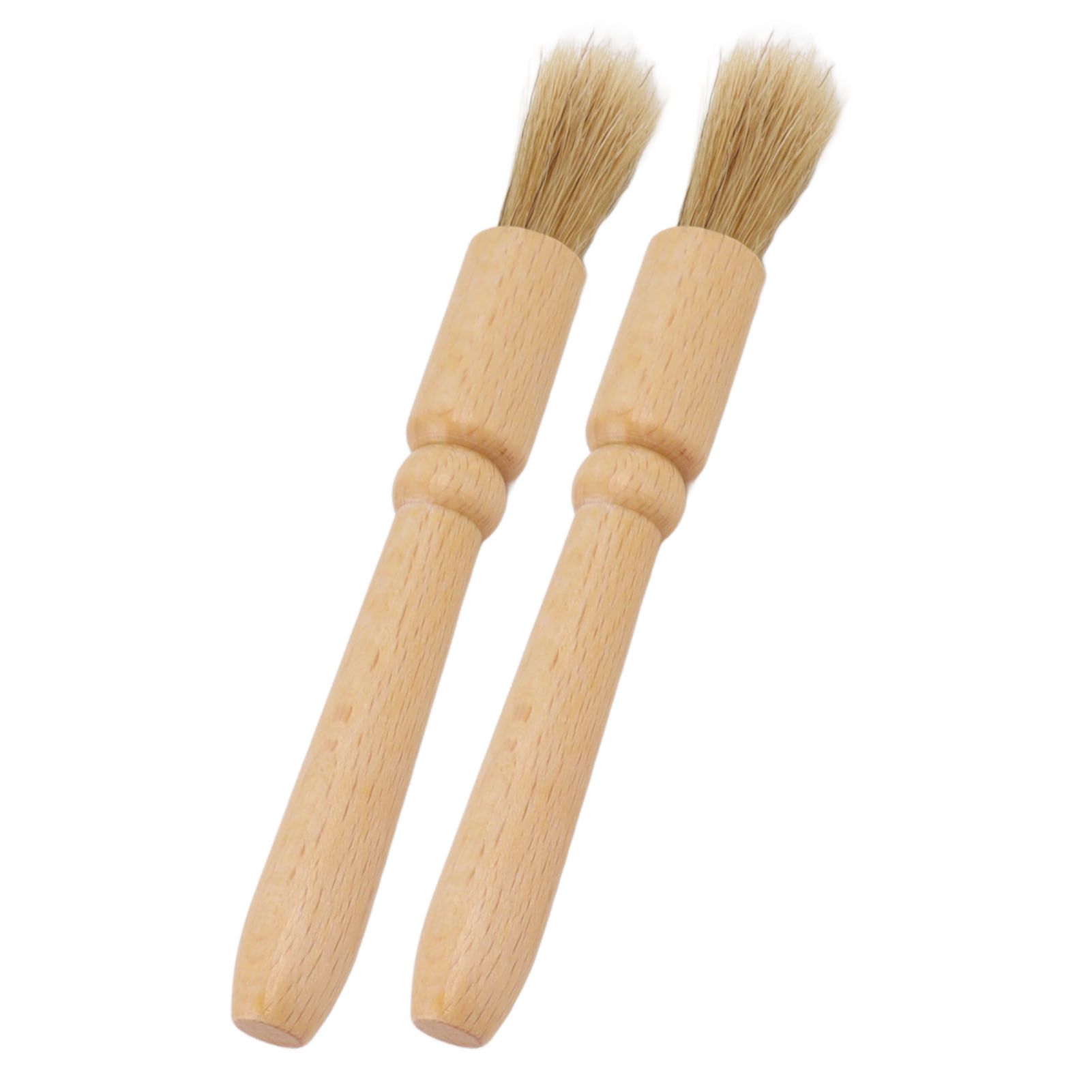 2 Pcs Coffee Grinder Cleaning Brush Wooden Tabletop Brush Cleaner for Bean view 4