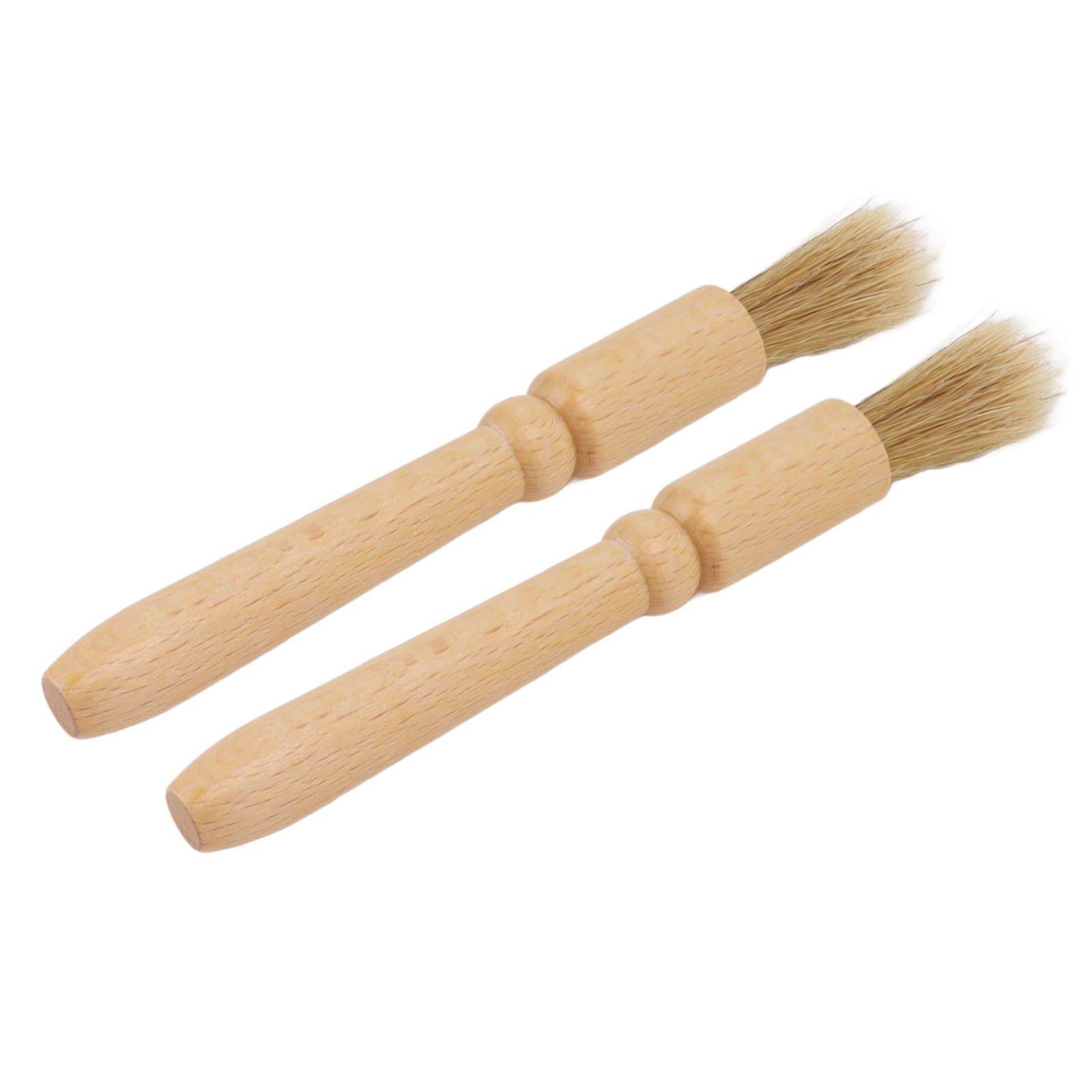 2 Pcs Coffee Grinder Cleaning Brush Wooden Tabletop Brush Cleaner for Bean view 5