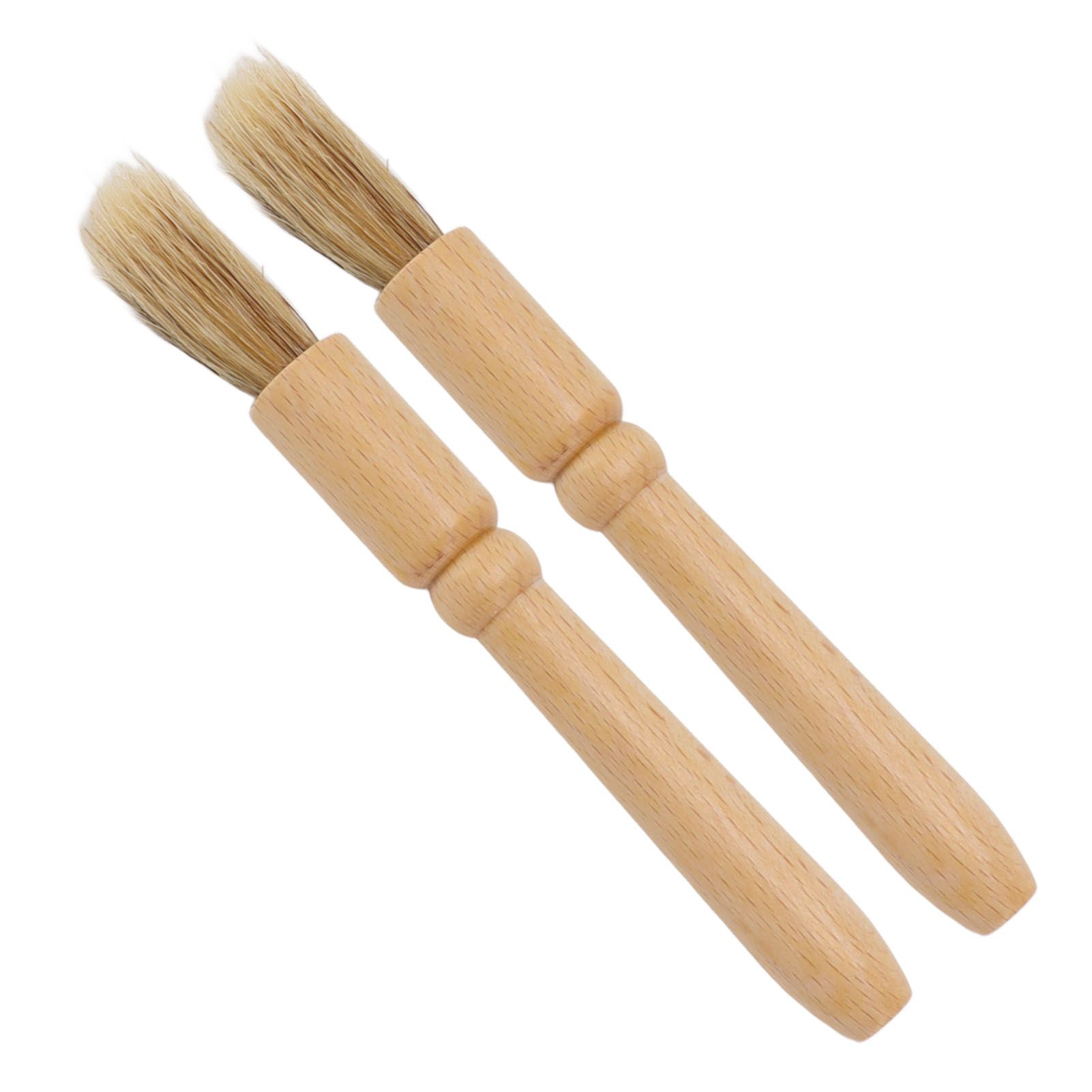 2 Pcs Coffee Grinder Cleaning Brush Wooden Tabletop Brush Cleaner for Bean view 7