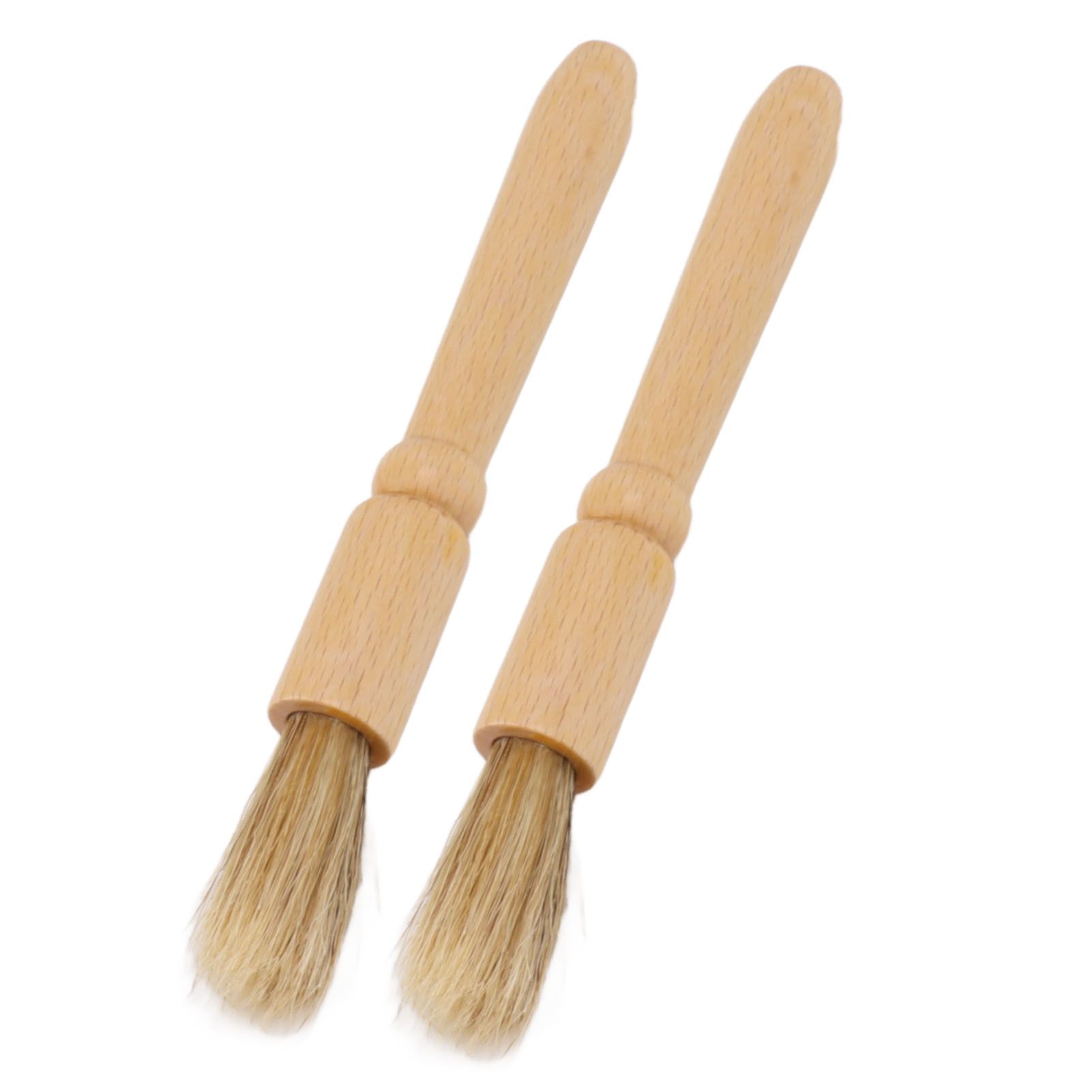 2 Pcs Coffee Grinder Cleaning Brush Wooden Tabletop Brush Cleaner for Bean view 8