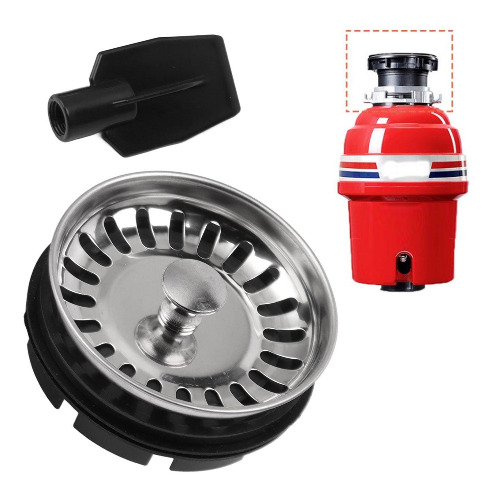 Garbage Disposer Strainer Pull Water Plug Rust Resistant Food Waste Disposer view 11