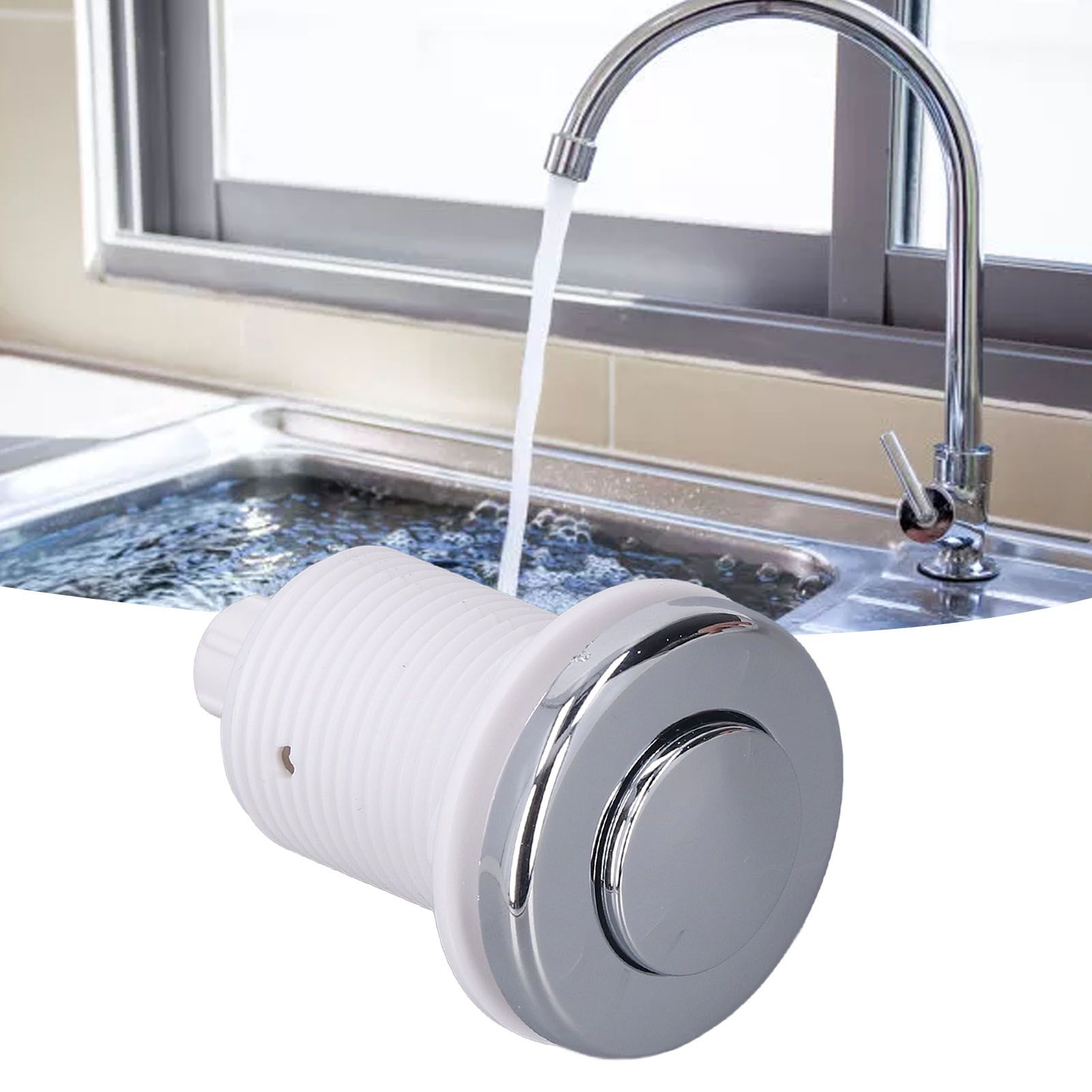 Air Switch Button Kit Garbage Disposal Air Switch Kit with Air Hose for Food view 12