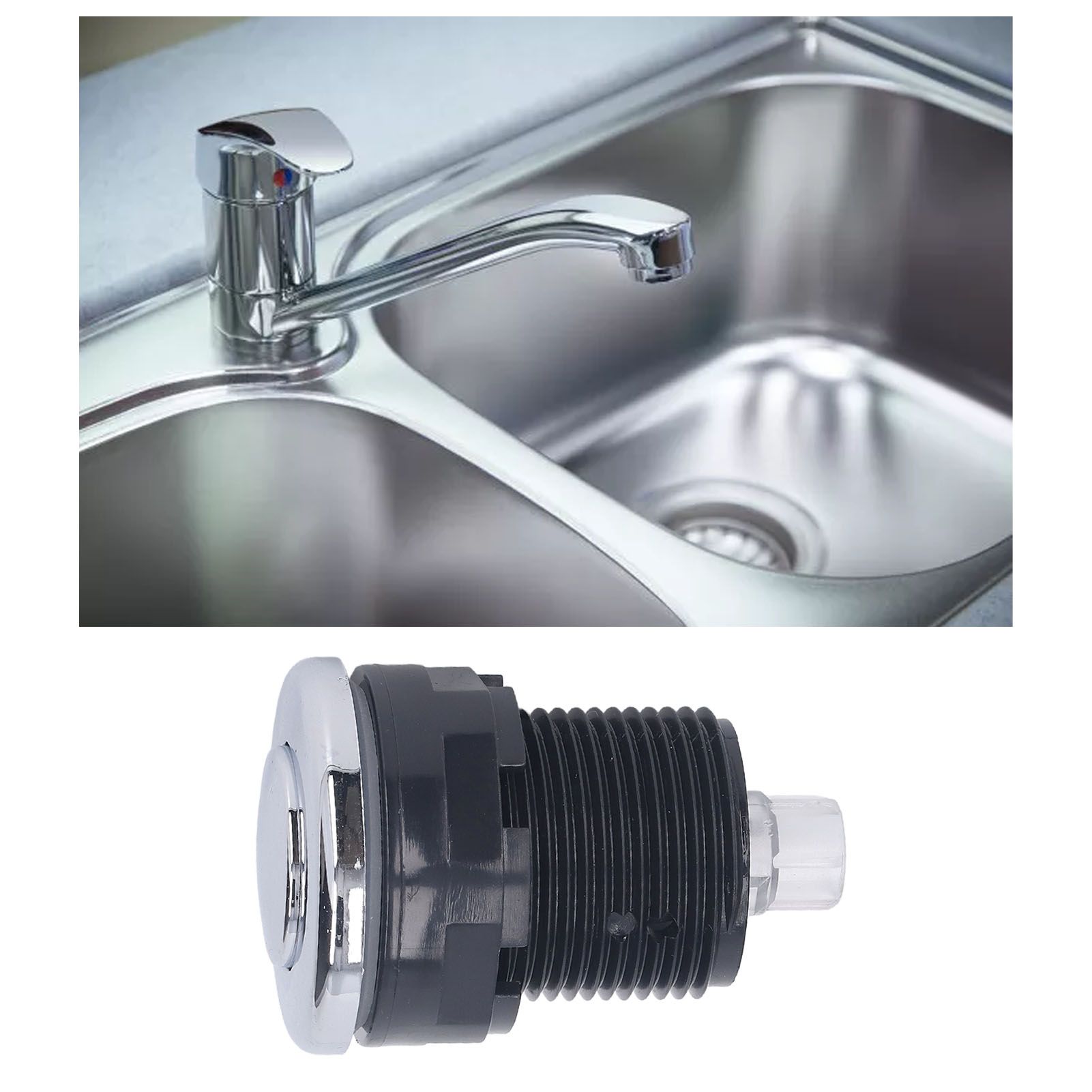 Garbage Disposal Air Switch Stainless Steel Head Flexible Spa Bathtub Air view 12
