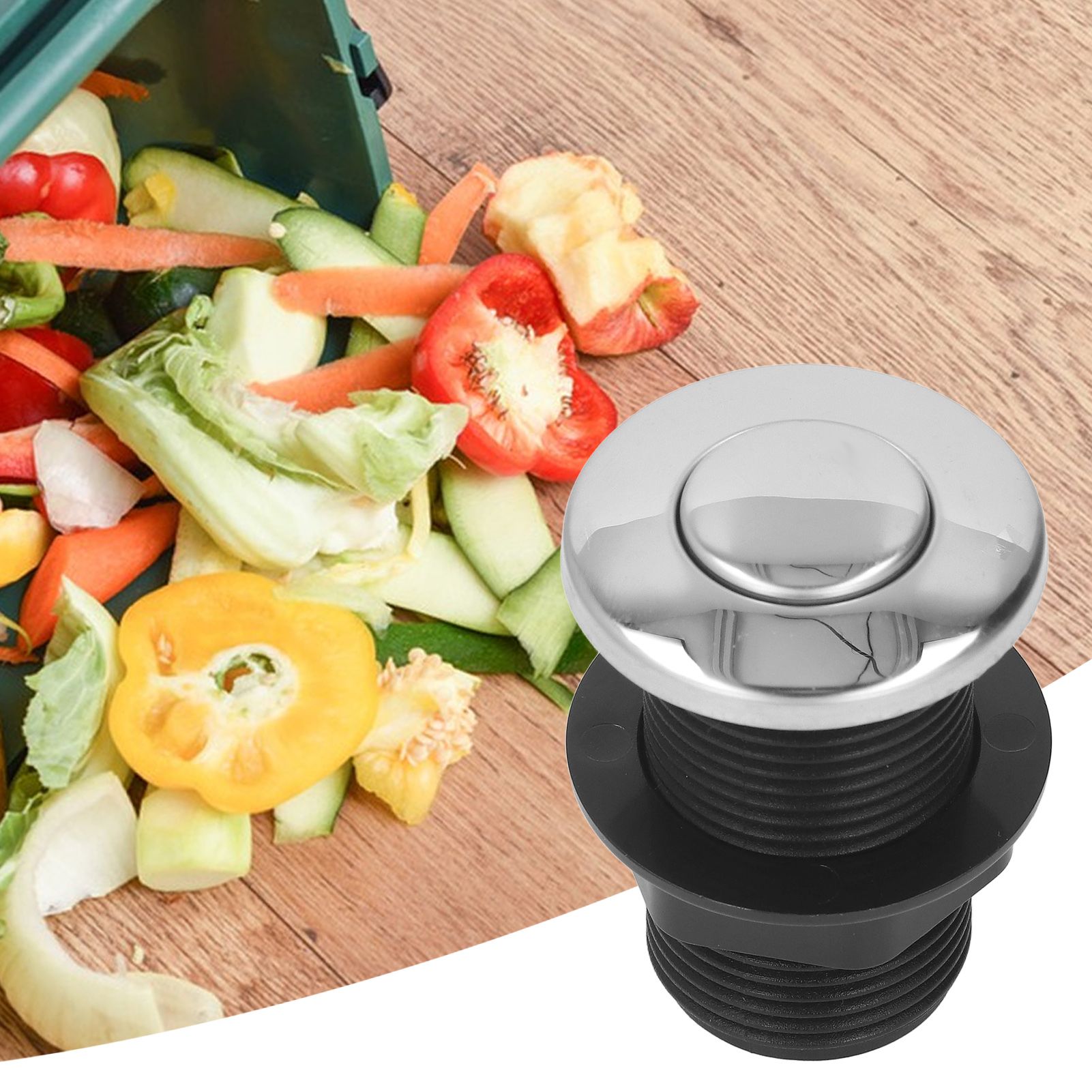 Food Waste Garbage Disposal Air Switch Stainless Steel Button Pneumatic view 12