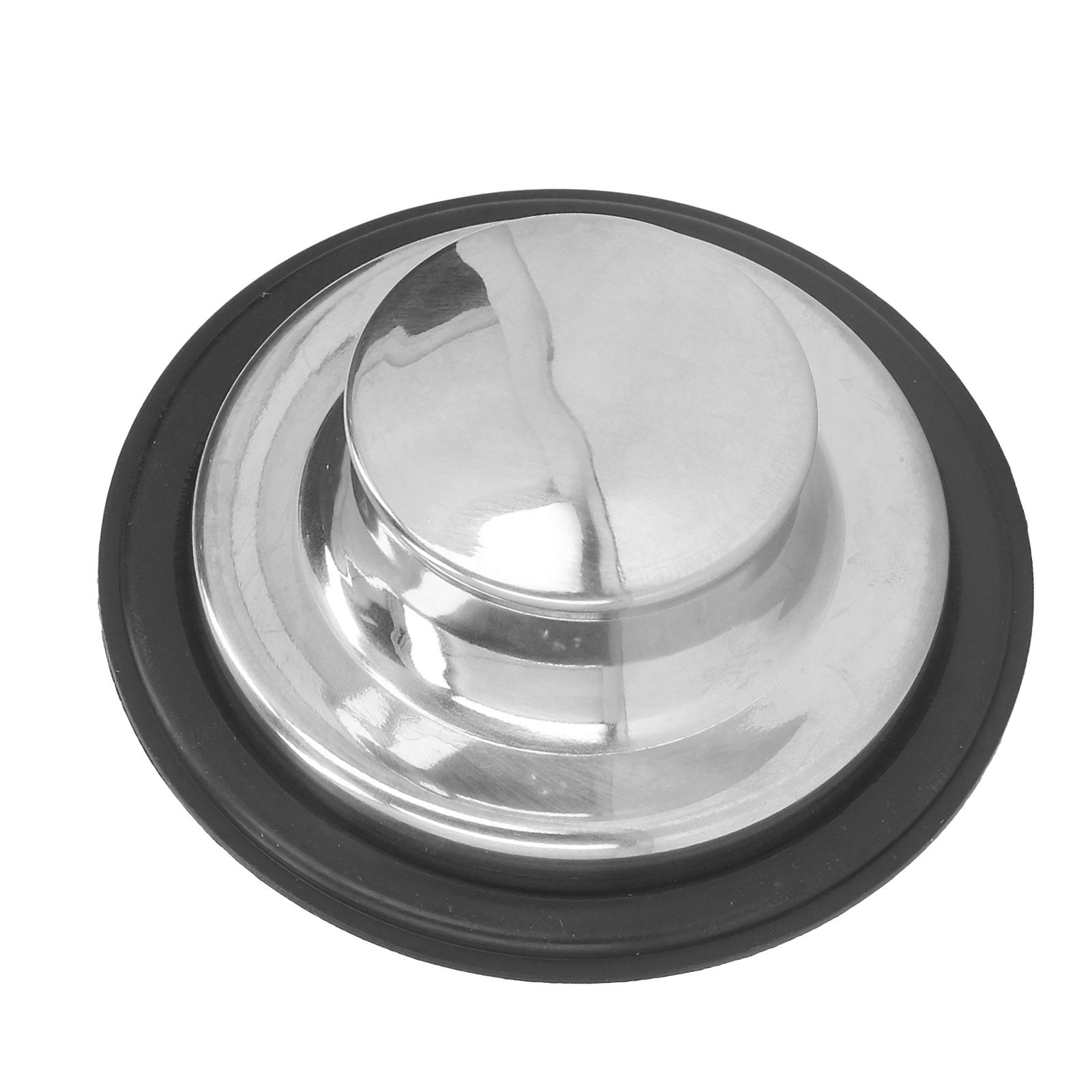 Kitchen Sink Stopper Brushed Stainless Steel Garbage Disposal Stopper Rubber