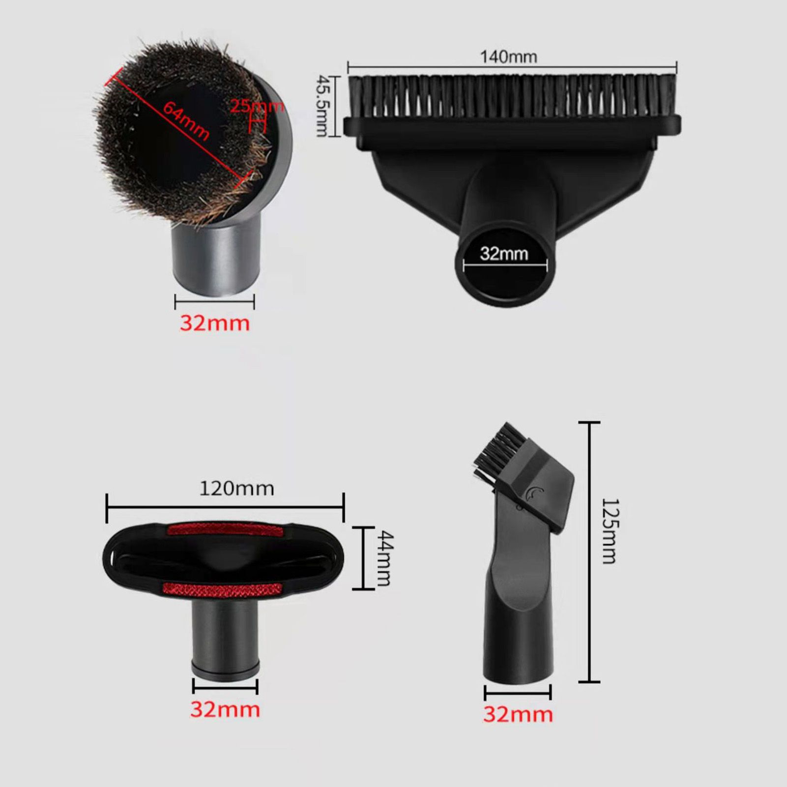 Vacuum Cleaner Accessories Replacement Brush Nozzle Vacuum Cleaning Kit for view 8