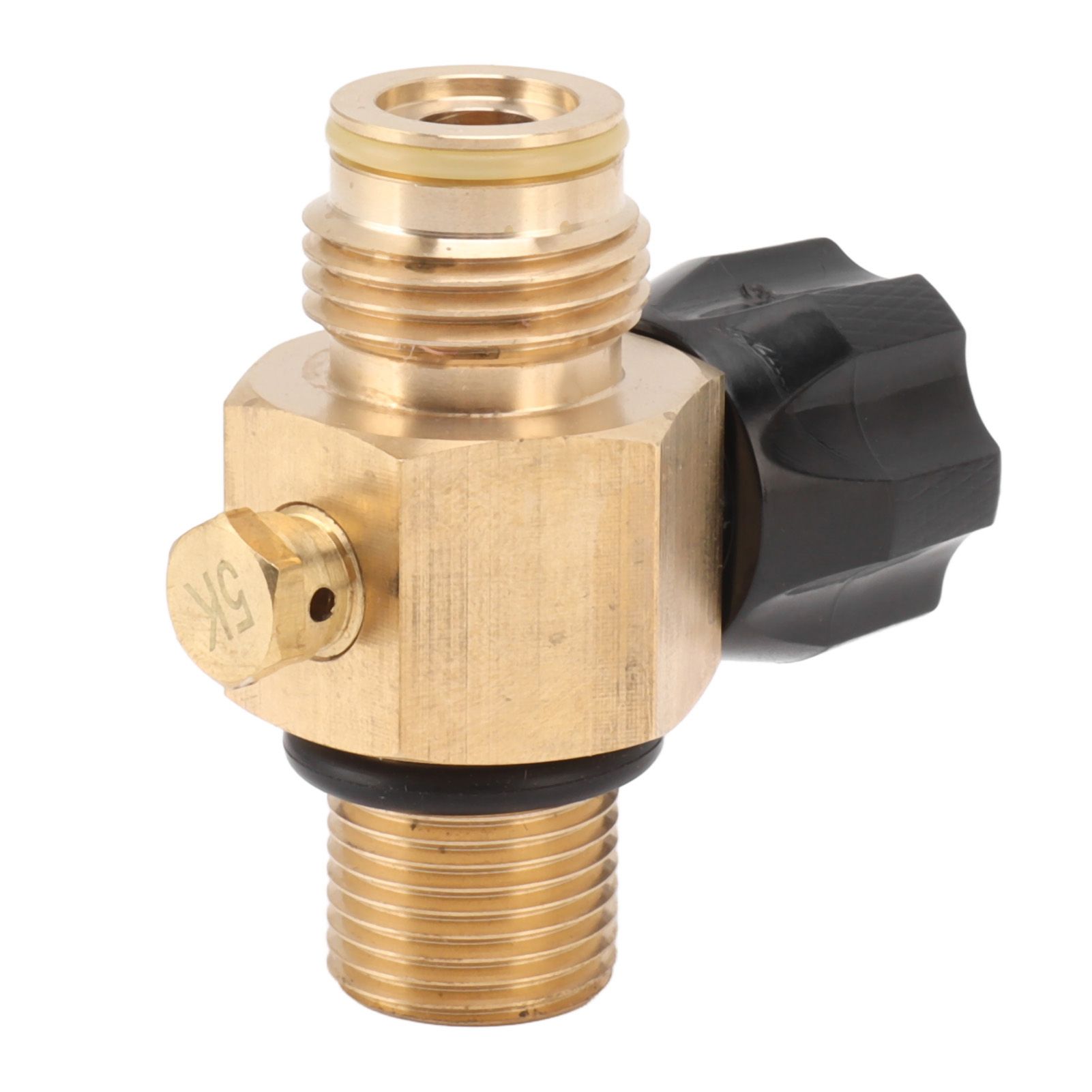 G1/2 14 CO2 Cylinder Refill Adapter 5000psi Maximum Pressure Brass M18x1.5 view 3