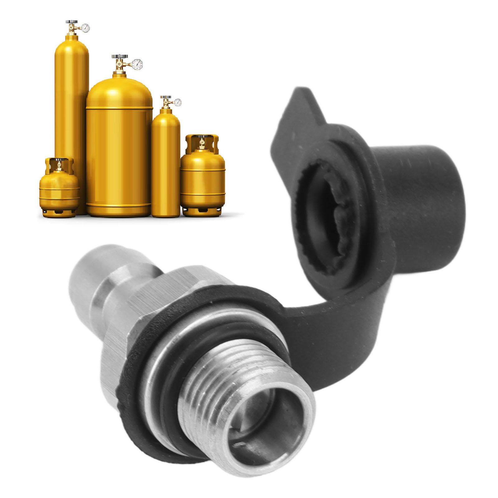 CO2 Inflation Connector M10x1 Male Stainless Steel Soda Water Bottle Parts view 12