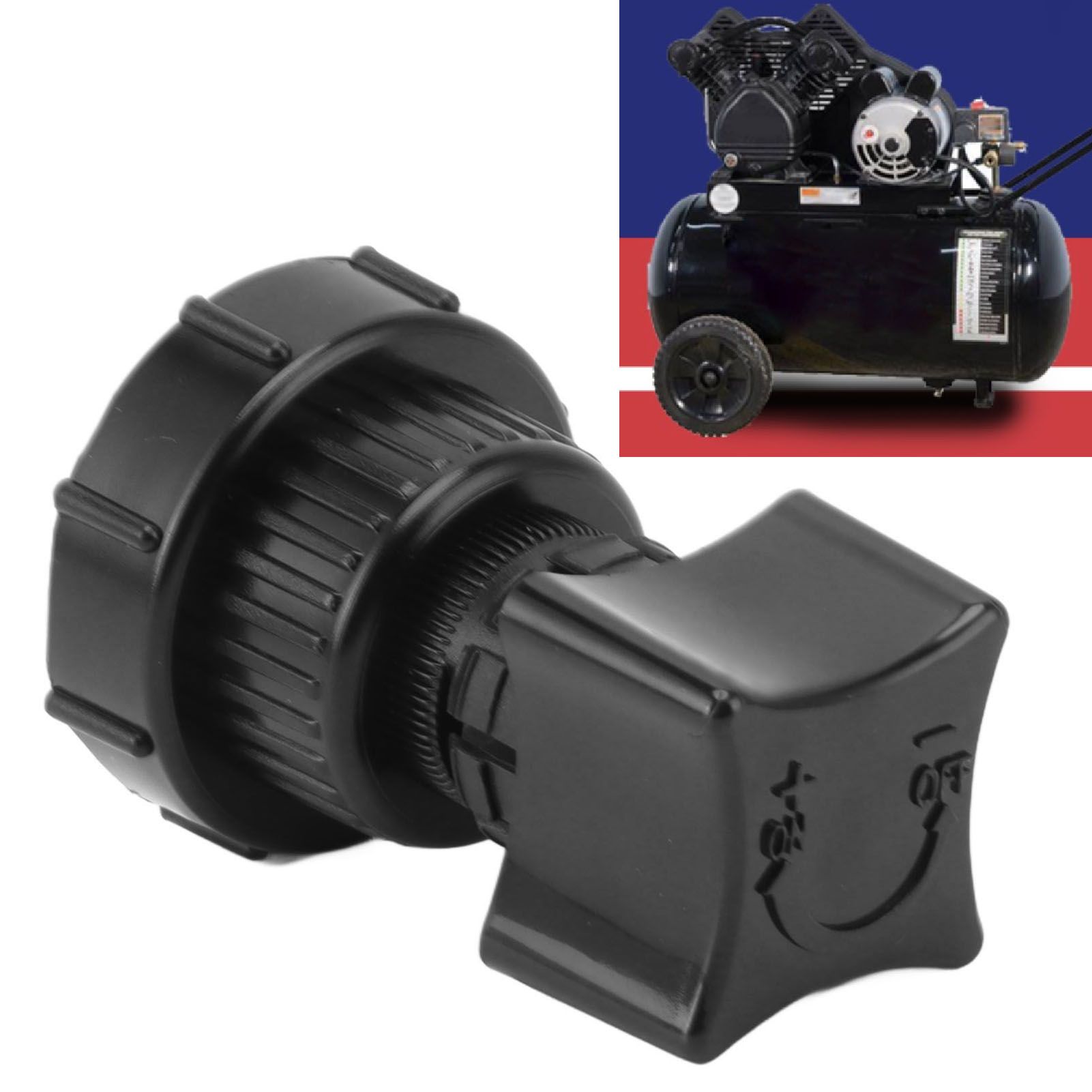 Plastic Air Compressor Regulator Valve Knob Replacement with Female Thread for view 12
