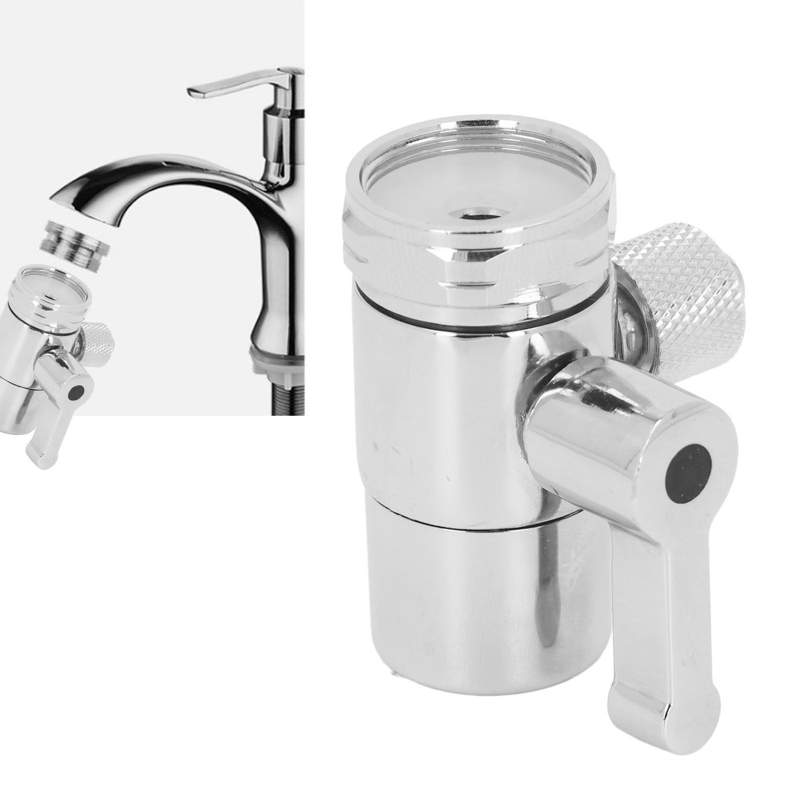 3/8in Faucet Diverter Valve M22 Female Thread Thickened Brass Sink Faucet view 12
