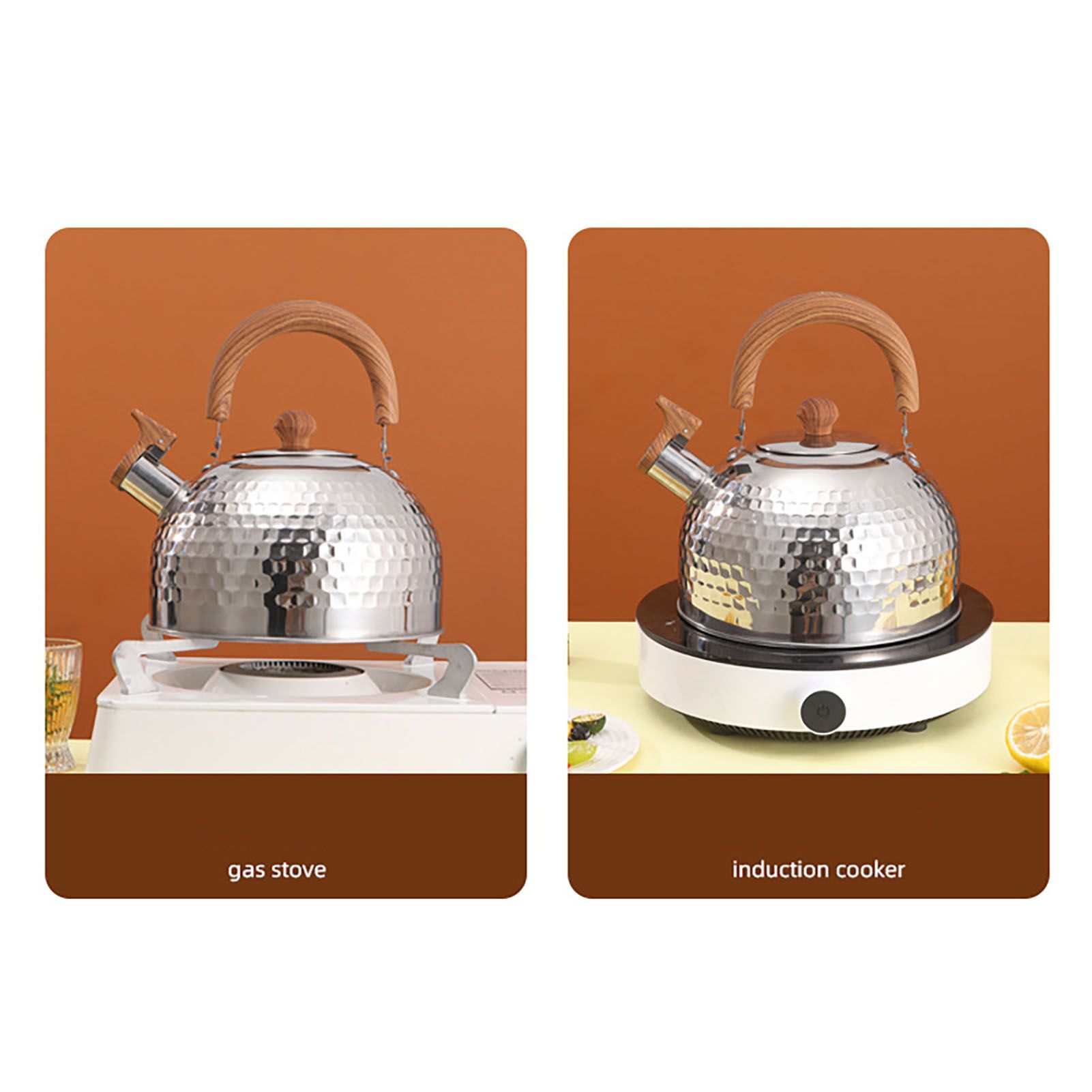 Water Kettle Stainless Steel Whistle Water Kettle Large Capacity Flat Bottomed view 6