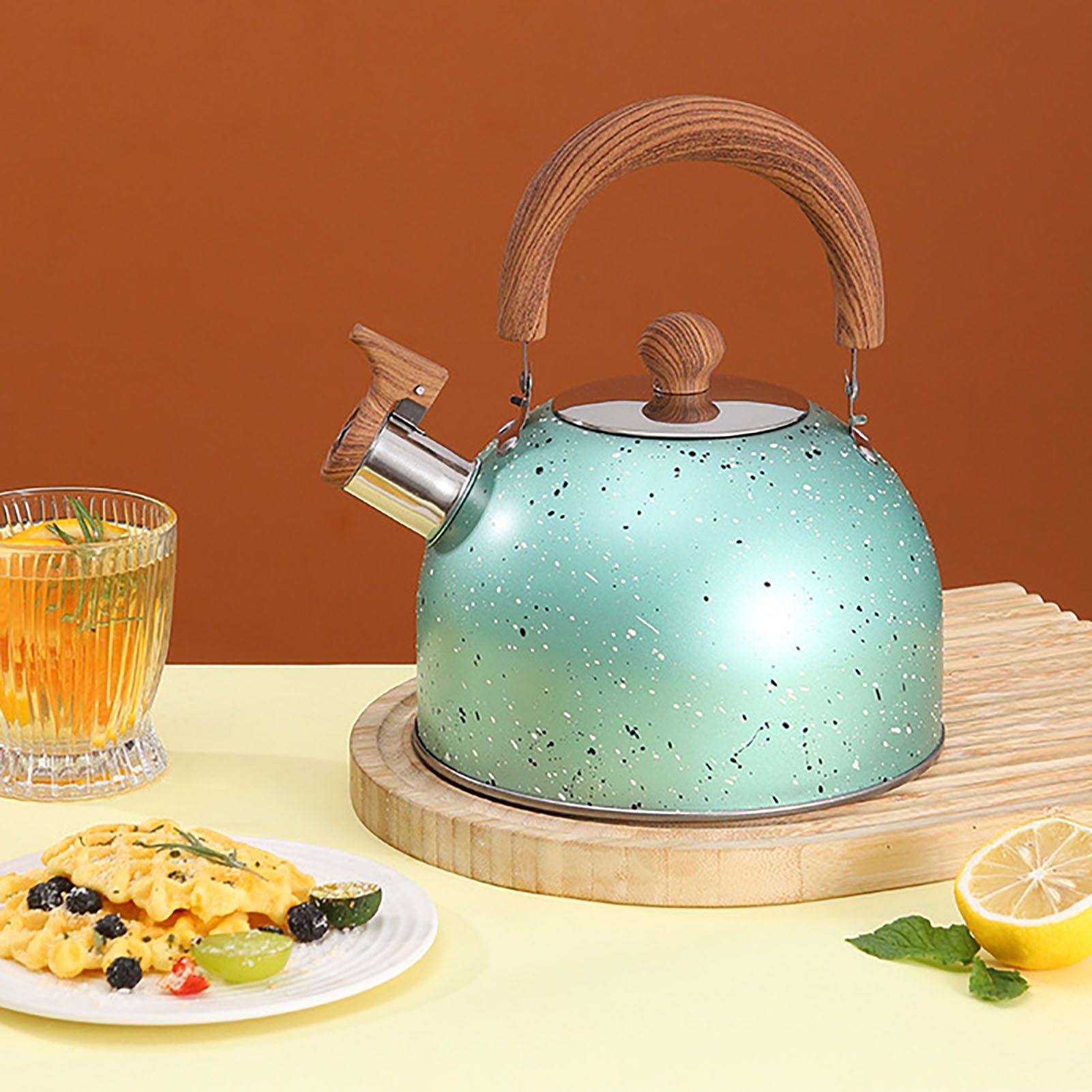 Water Kettle Stainless Steel Whistle Water Kettle Large Capacity Flat Bottomed view 8