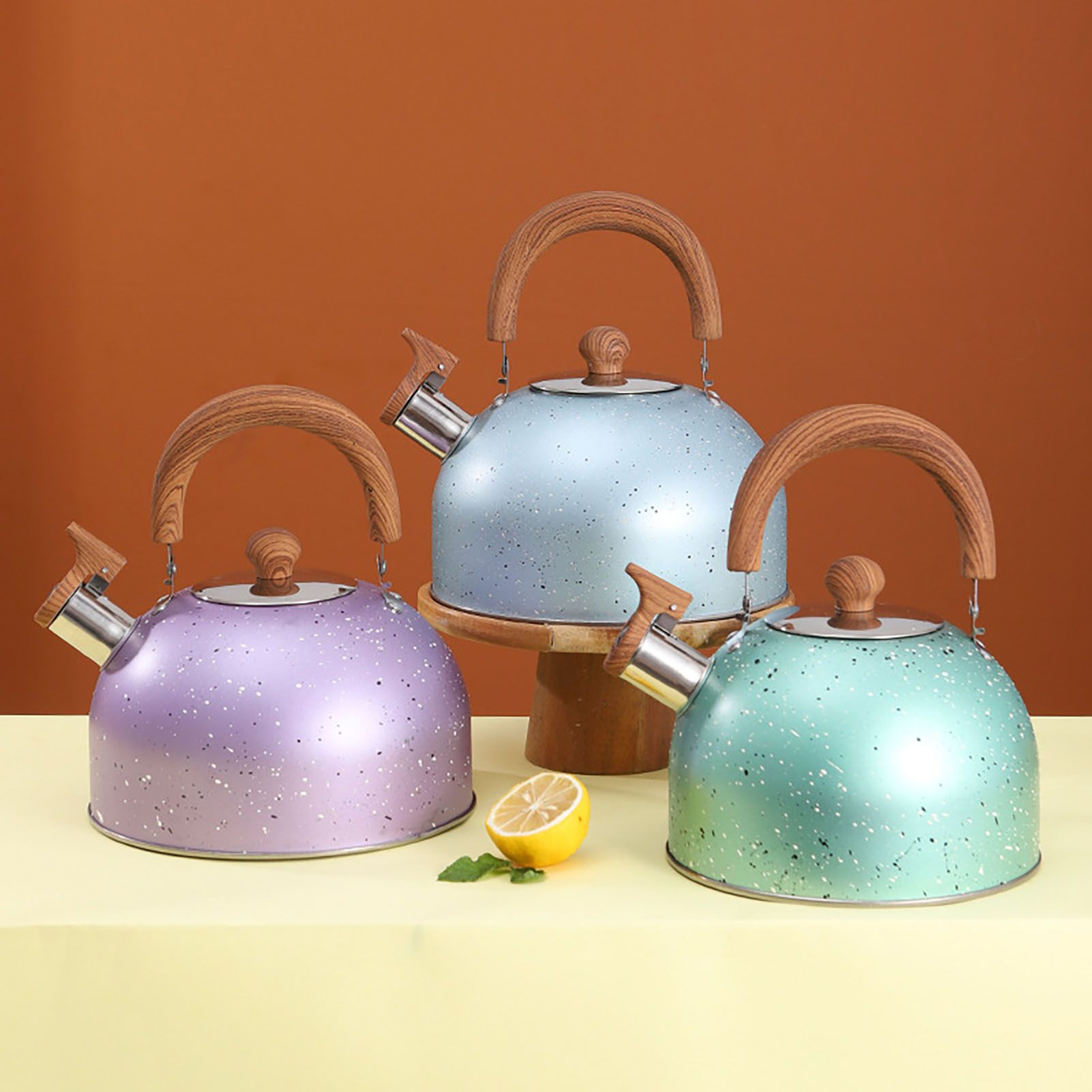 Water Kettle Stainless Steel Whistle Water Kettle Large Capacity Flat Bottomed view 9