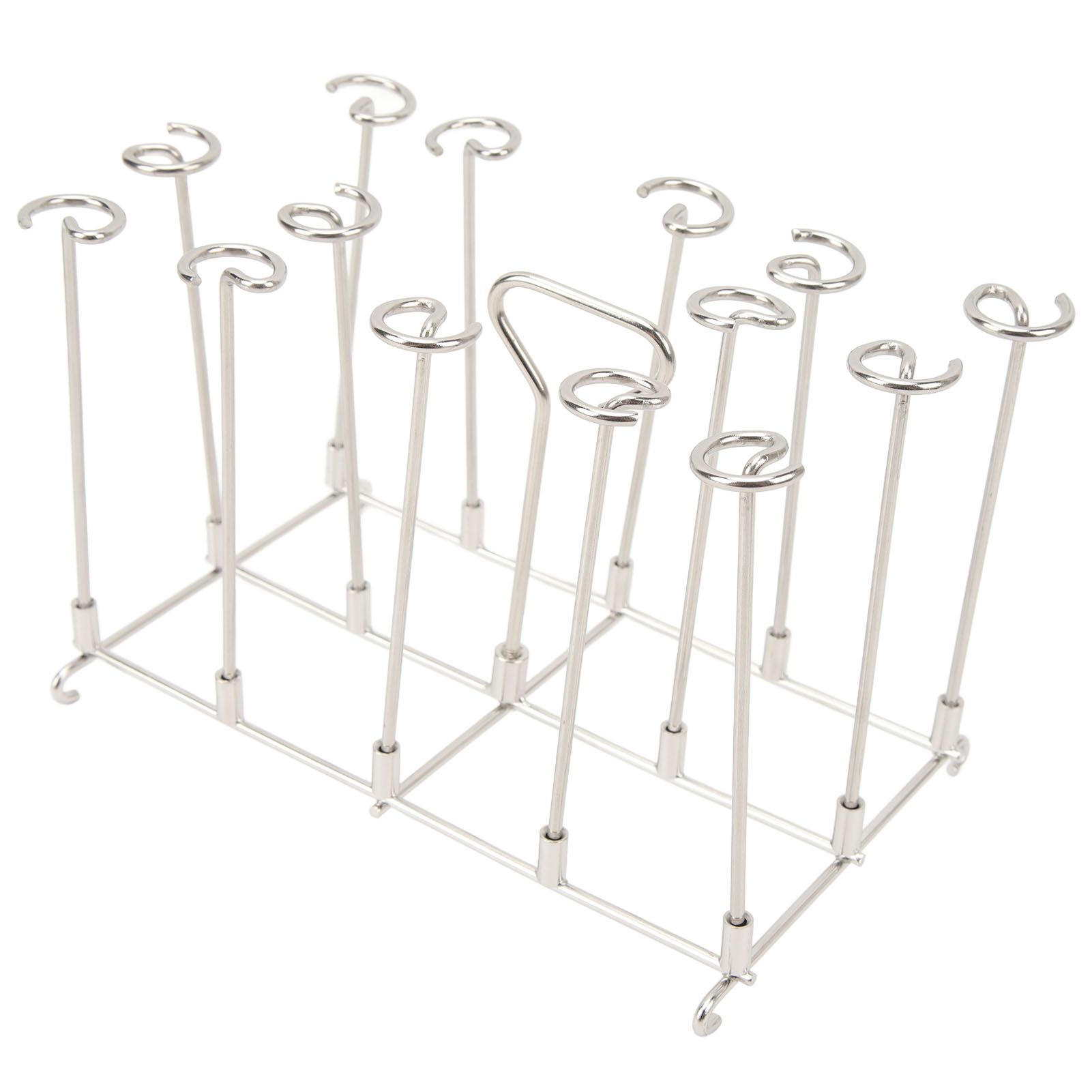 Skewer Stand Fryer Grill Rack Set Stainless Steel Vertical BBQ Grill Rack view 6