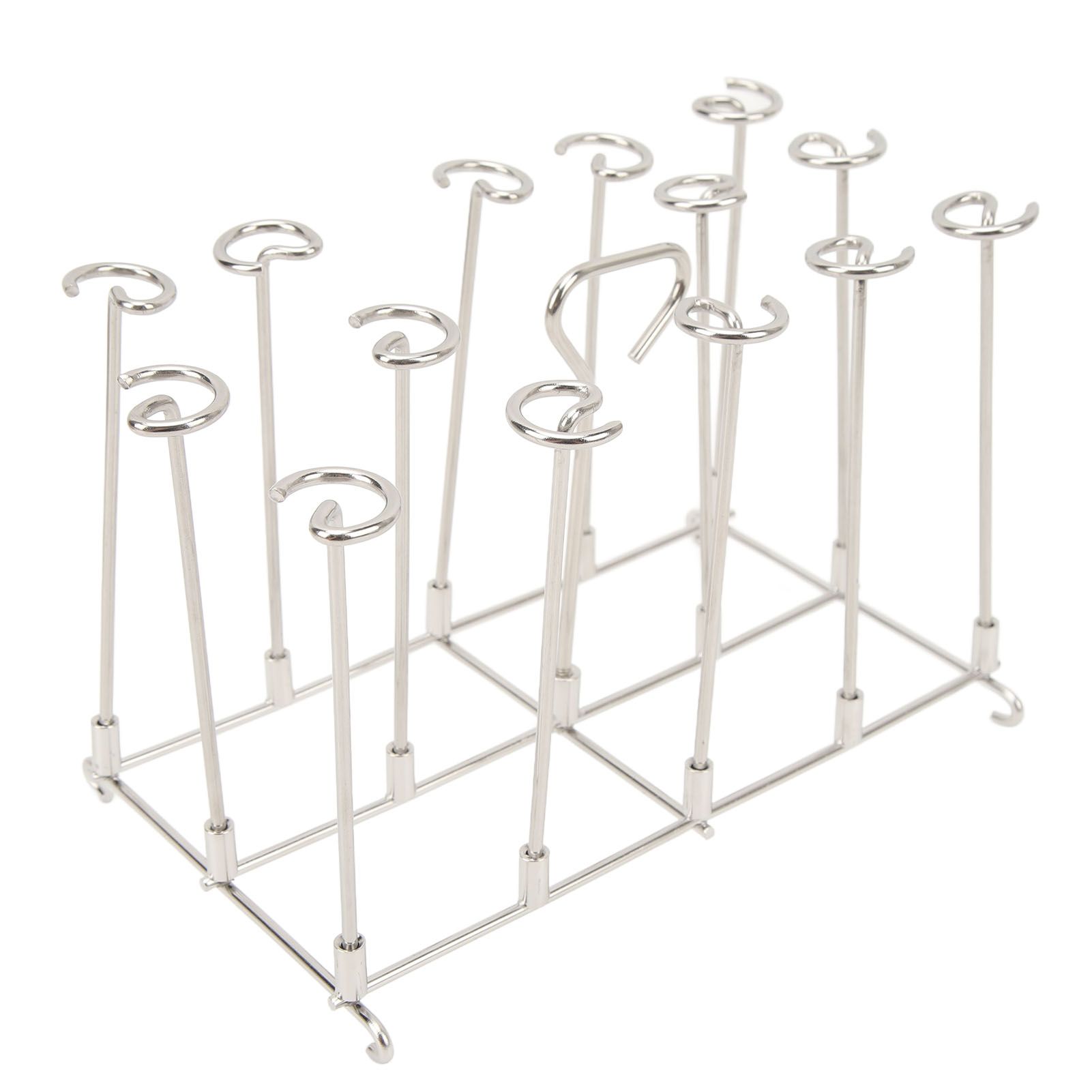 Skewer Stand Fryer Grill Rack Set Stainless Steel Vertical BBQ Grill Rack view 7