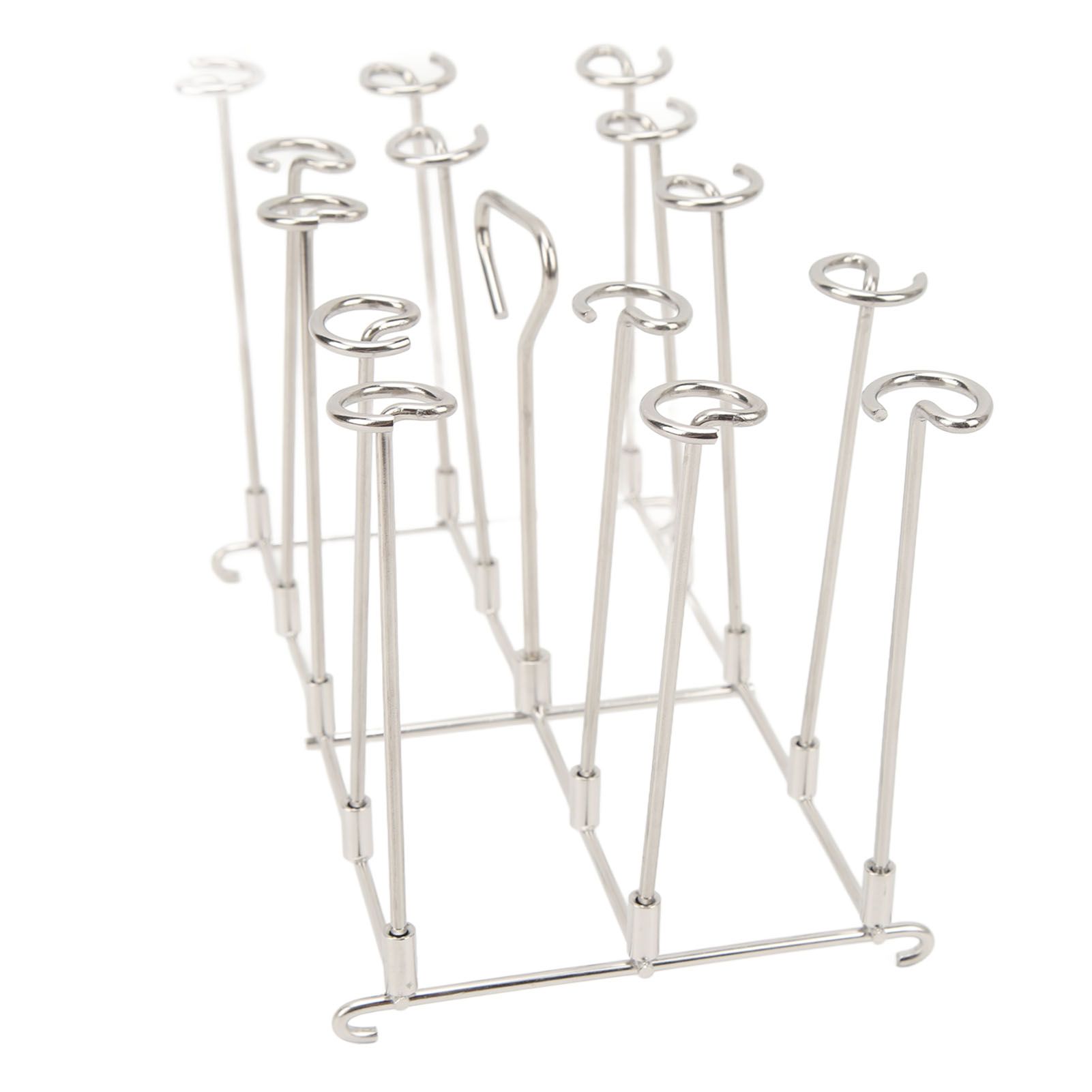 Skewer Stand Fryer Grill Rack Set Stainless Steel Vertical BBQ Grill Rack view 9