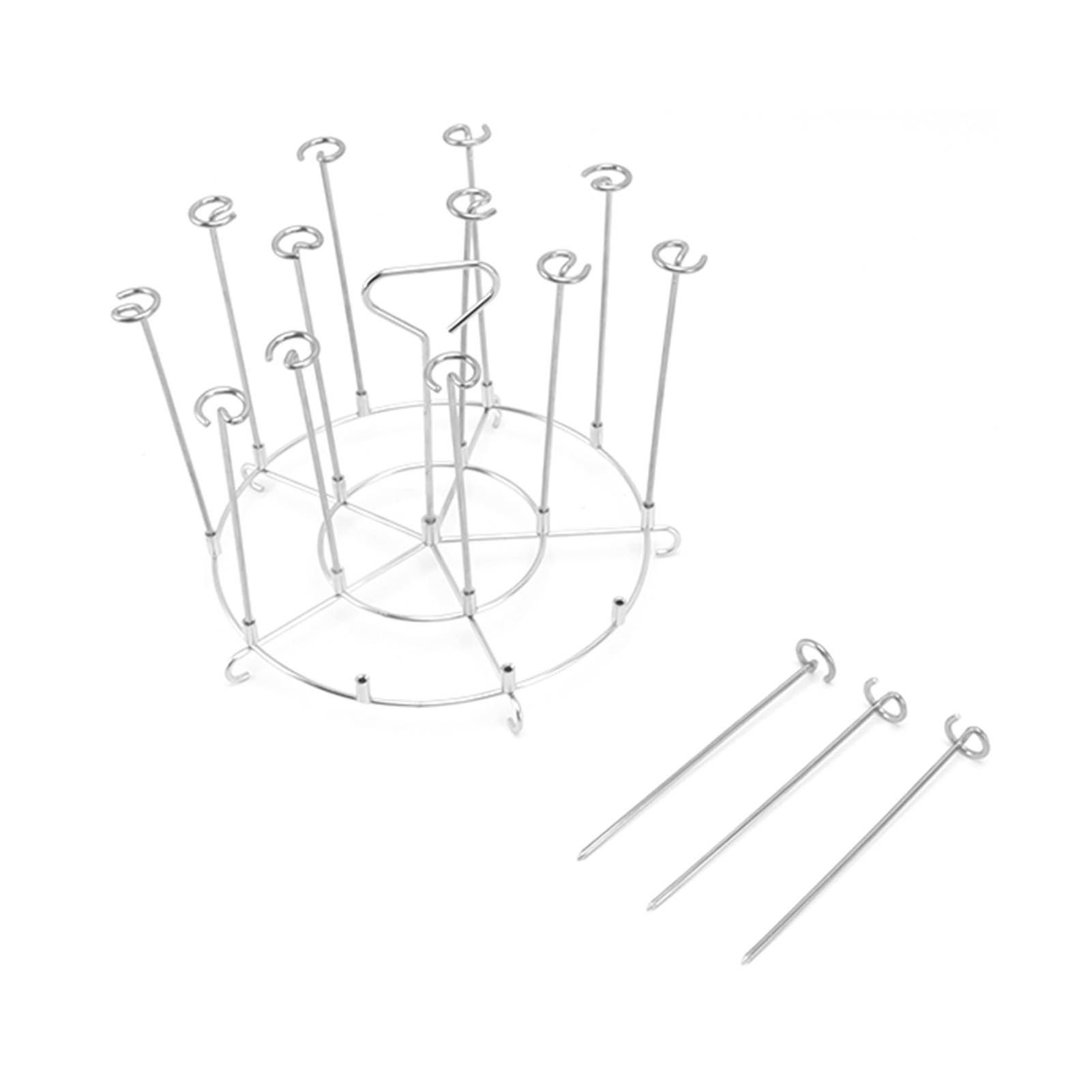 Skewer Stand Racks Stainless Steel Grilling Skewer Stand for Ninja Foodi Fryer 8QT view 10