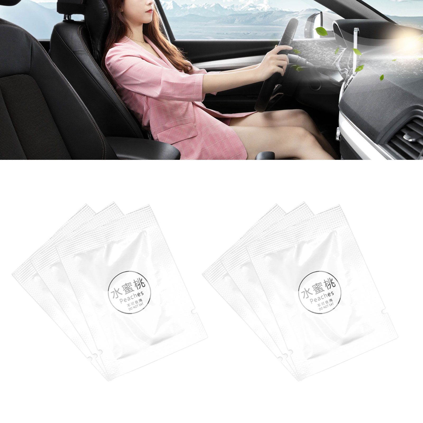 6 Pack Car Fragrance Replacement Tablets Portable Air Vent Clip Replacement view 11