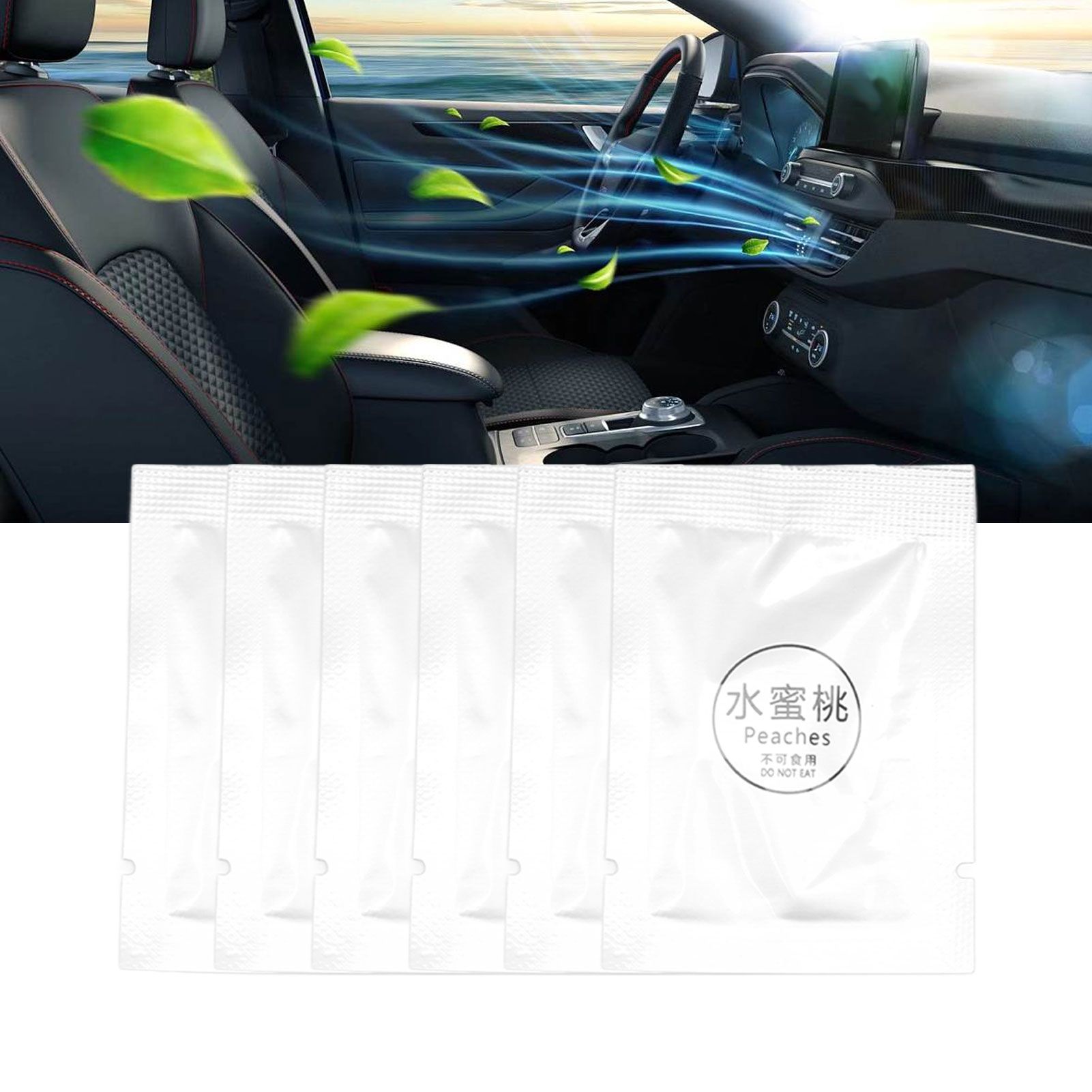 6 Pack Car Fragrance Replacement Tablets Portable Air Vent Clip Replacement view 12