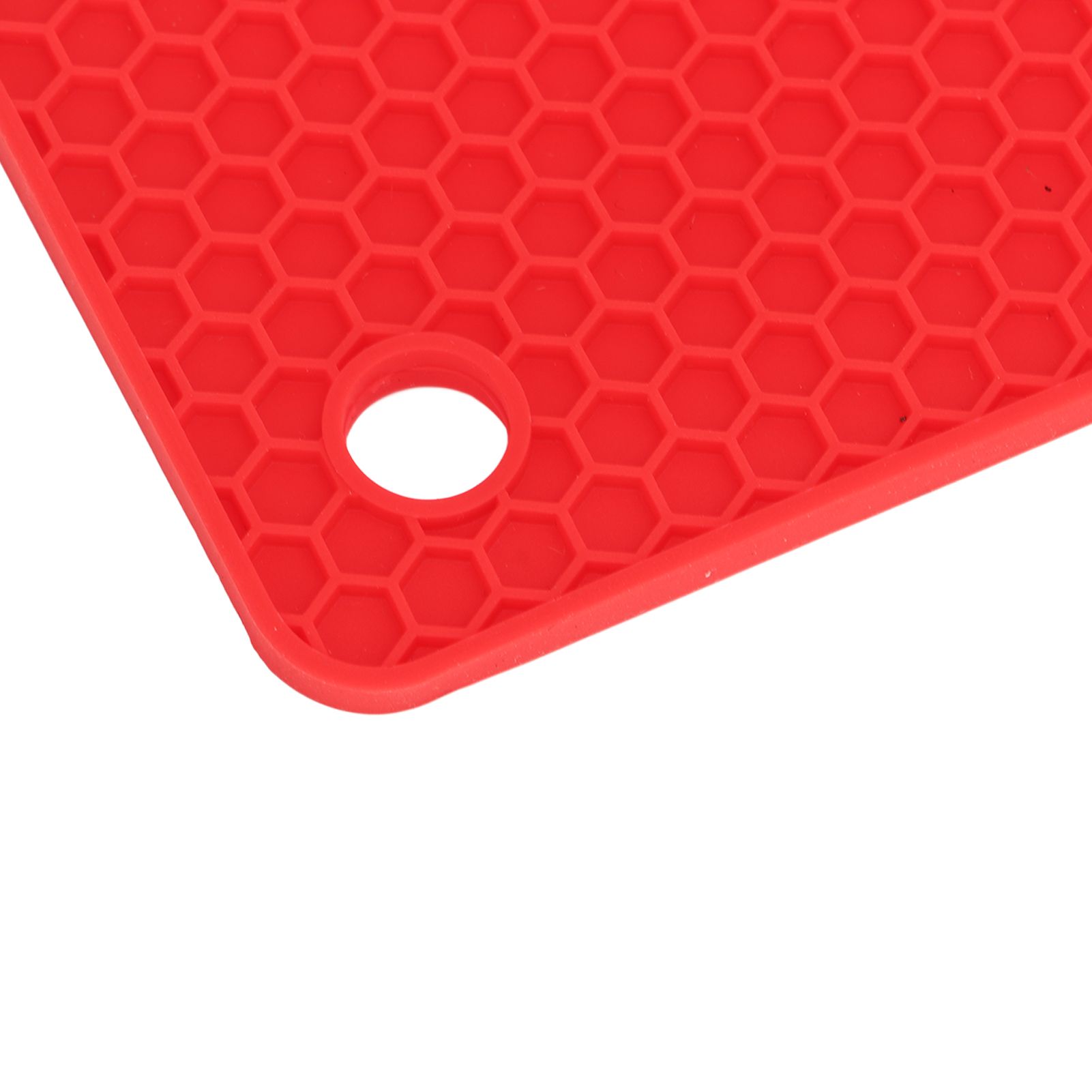 5pcs Silicone Pot Holders Mat Heat Resistant Anti Slip Square Honeycomb Trivet view 13