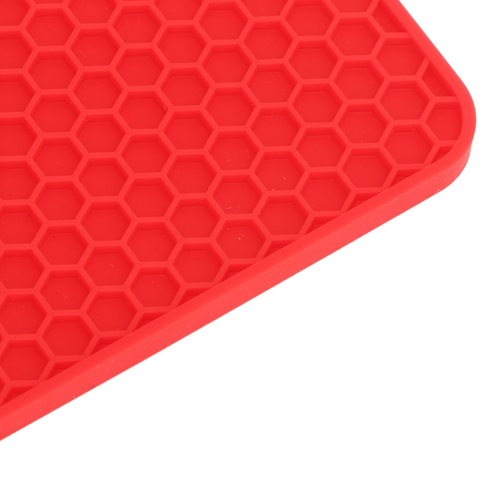 5Pcs Silicone Trivet Mat Square Round Honeycomb Hot Pad Non Slip Heat view 13