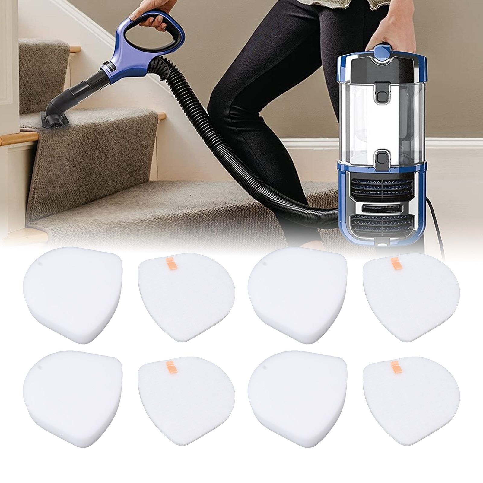 4PCS Vacuum Cleaner Filter Set Foam Felt Filter Accessories Replacement for view 12