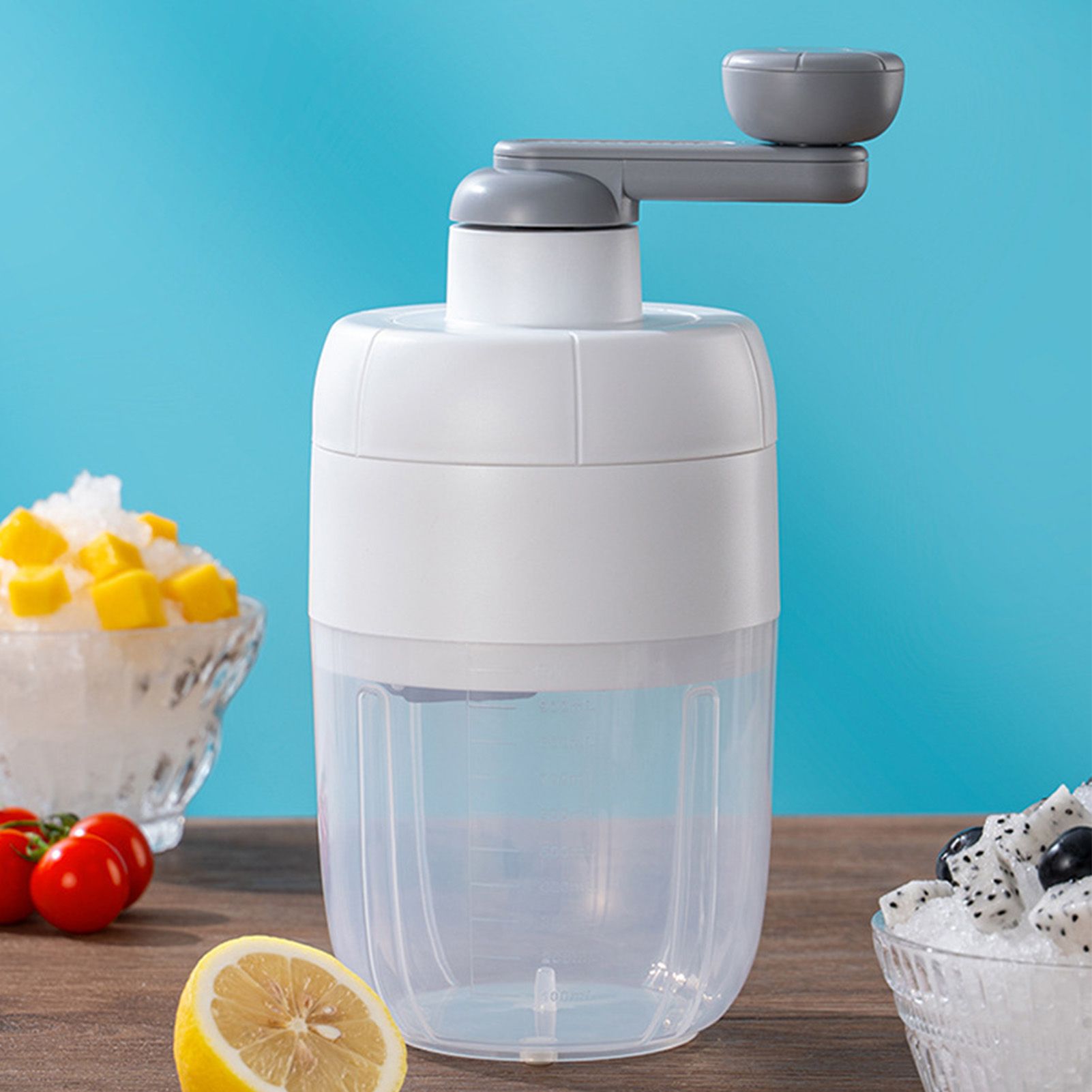 Manual Shaved Ice Snow Cone Maker Thickened Stainless Steel Blade Hand Ice view 8