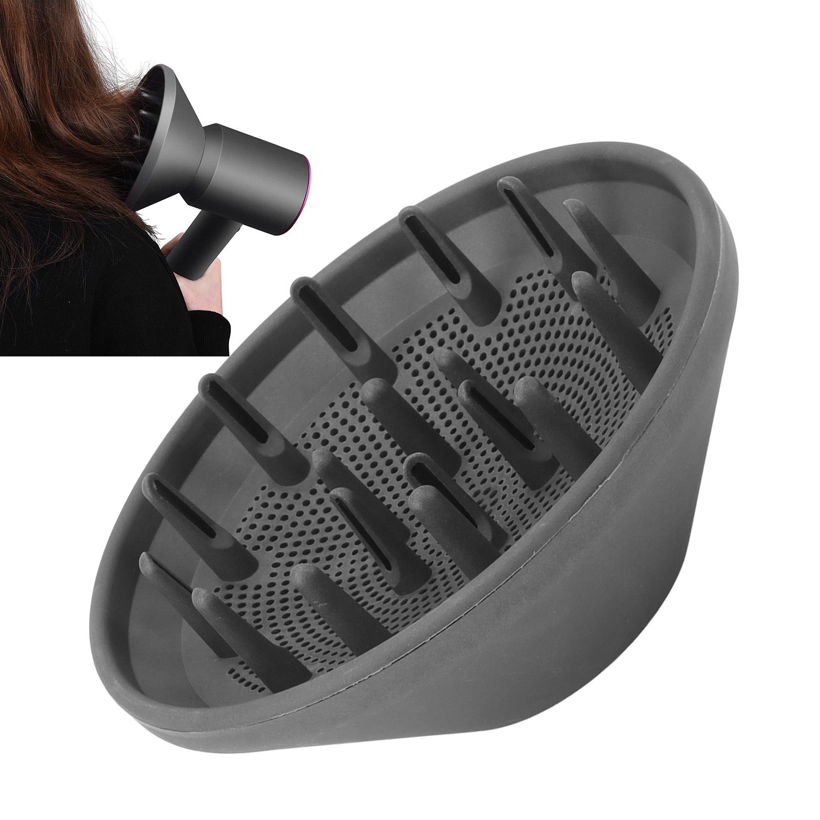 Hair Diffuser Professional Universal Quick Blow Dry Hair Dryer Air Nozzle view 11