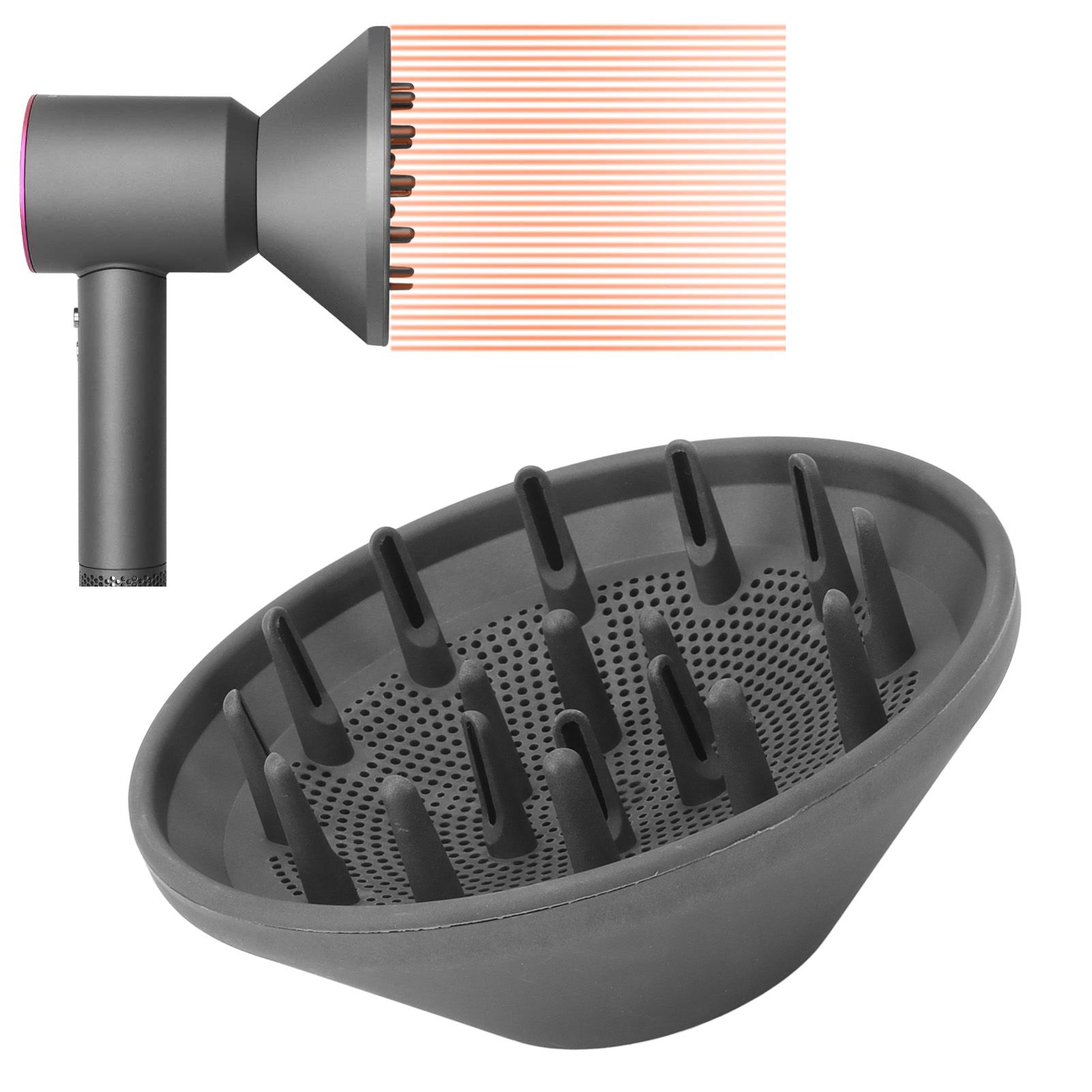 Hair Diffuser Professional Universal Quick Blow Dry Hair Dryer Air Nozzle view 12