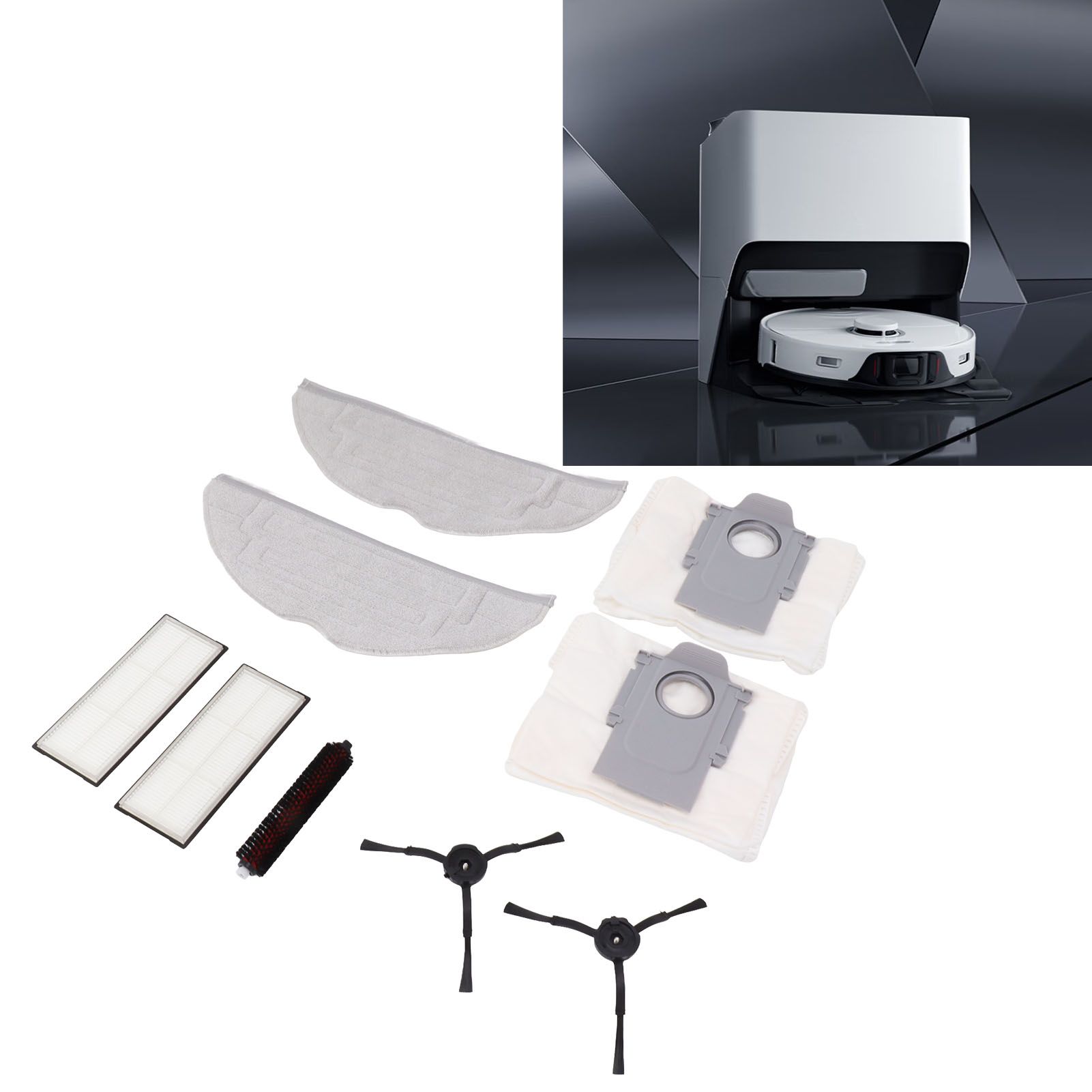 Vacuum Cleaner Accessories Kits for Roborock G20 Include 1 Mop Self Cleaning view 11