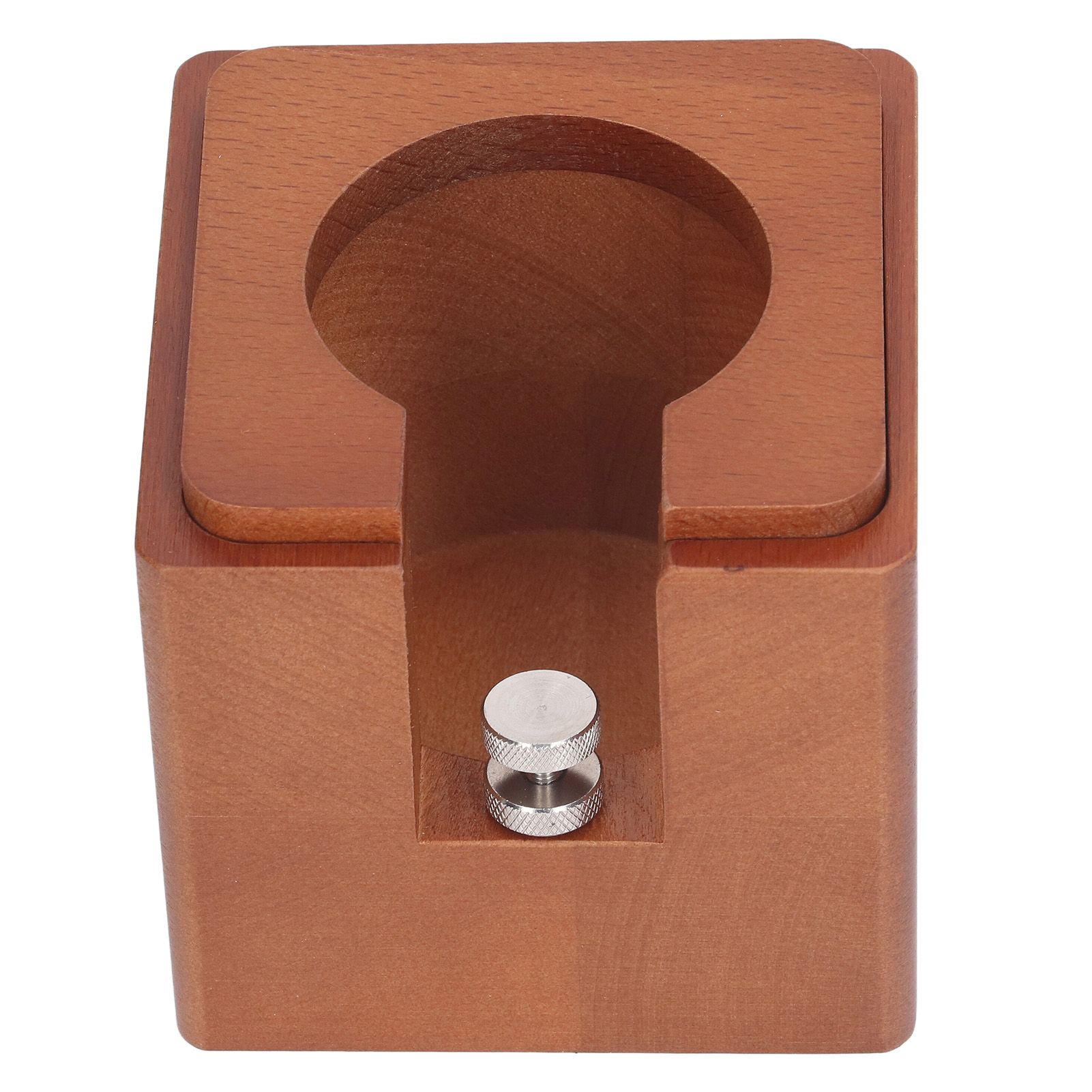 Coffee Portafilter Holder Station Wood Coffee Portafilter Tamping Stand for view 5