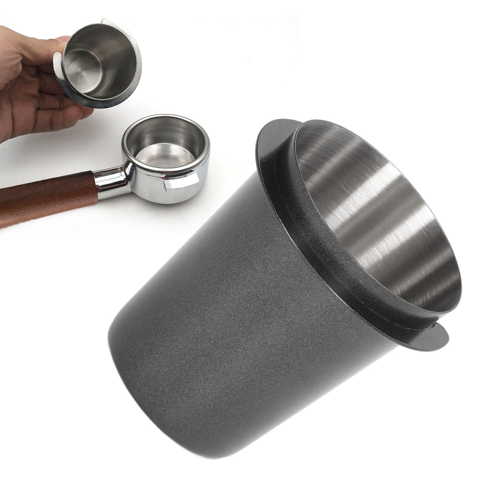 58mm Dosing Cup Stainless Steel Compatibility Polishing Coffee Dosing Cup view 11