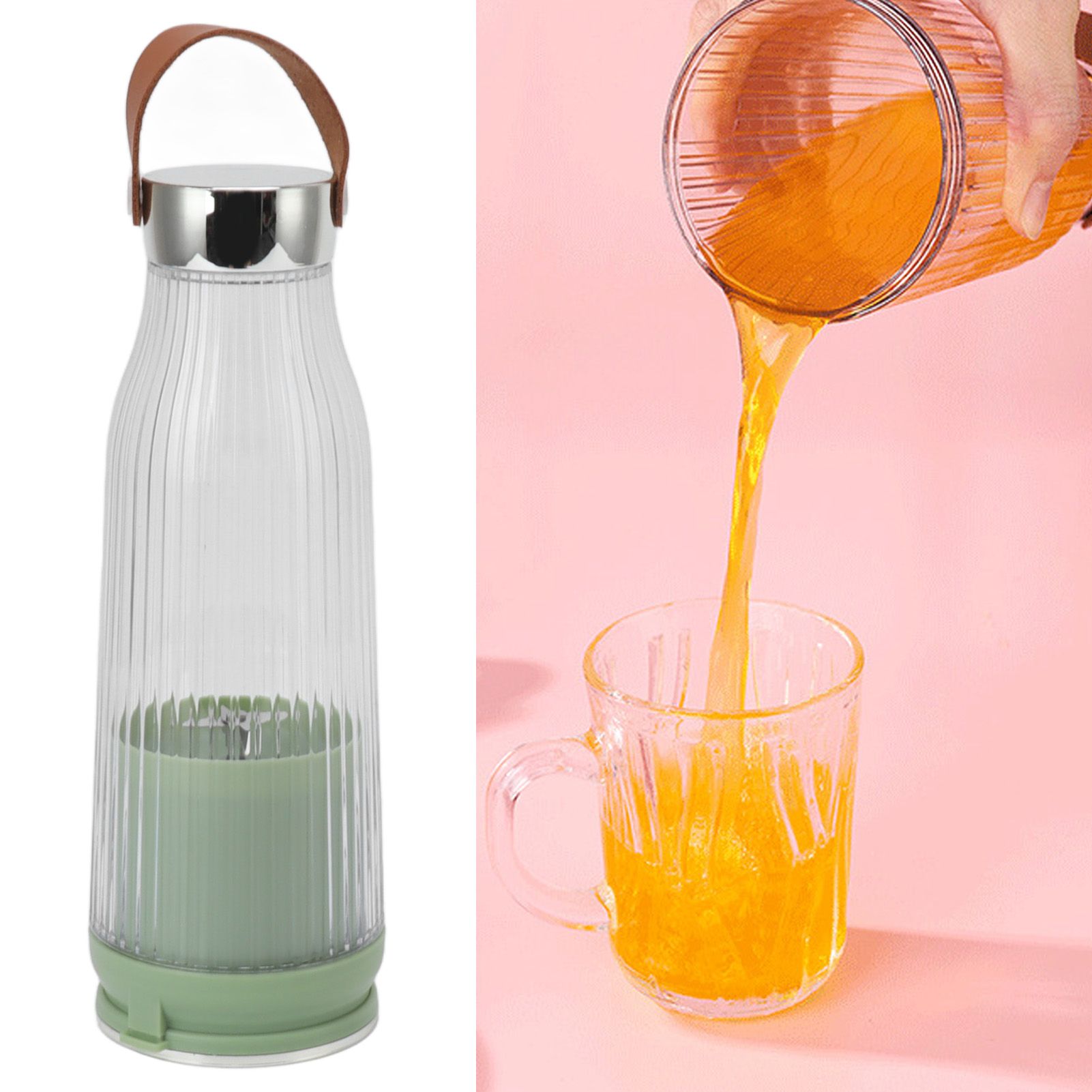 Portable Blender 380ml Stainless Steel Blade Detachable USB Charge 1300mAh view 11