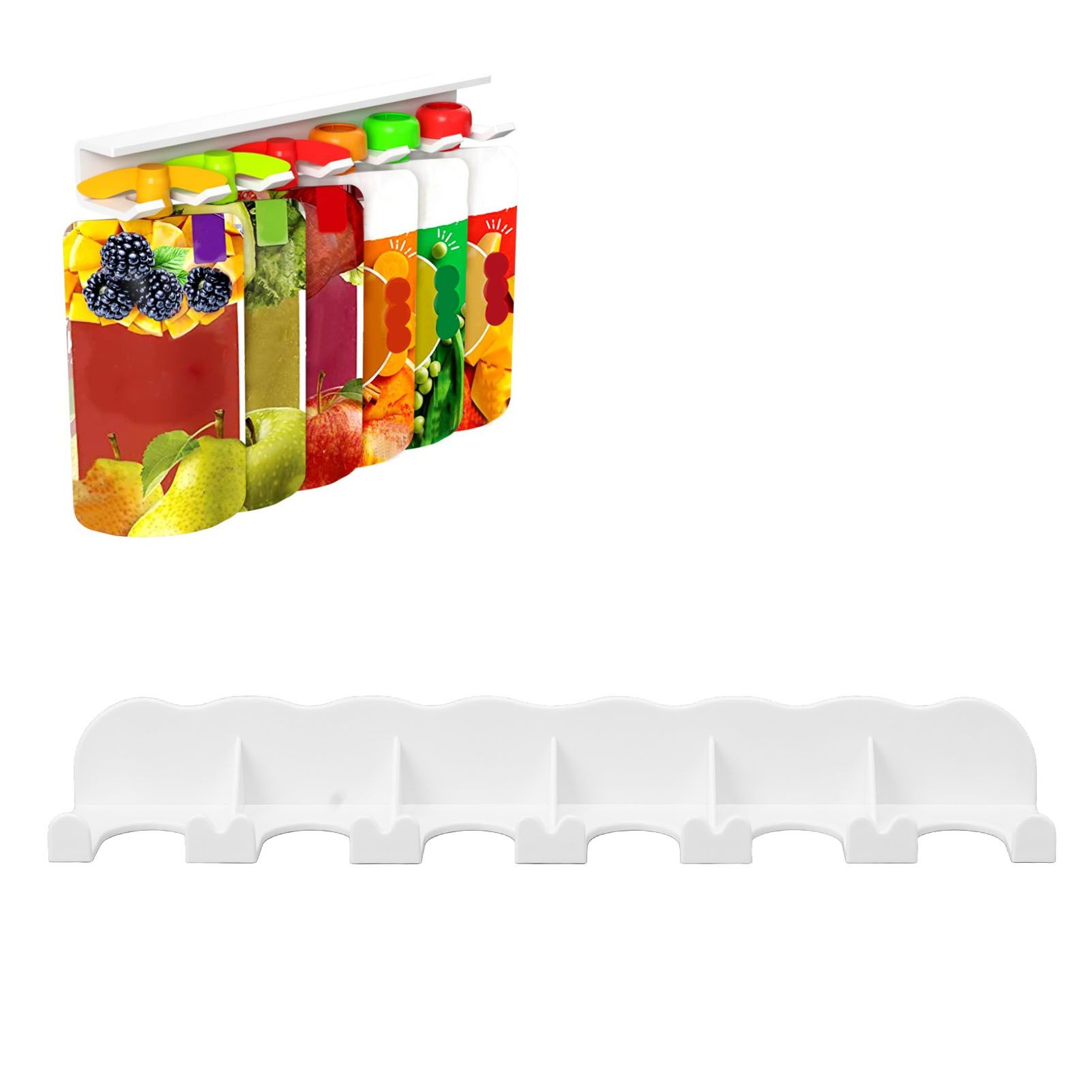 Food Pouch Hanger ABS 6 Holes Food Pouch Hanger Organizer for Round Helicopter view 12