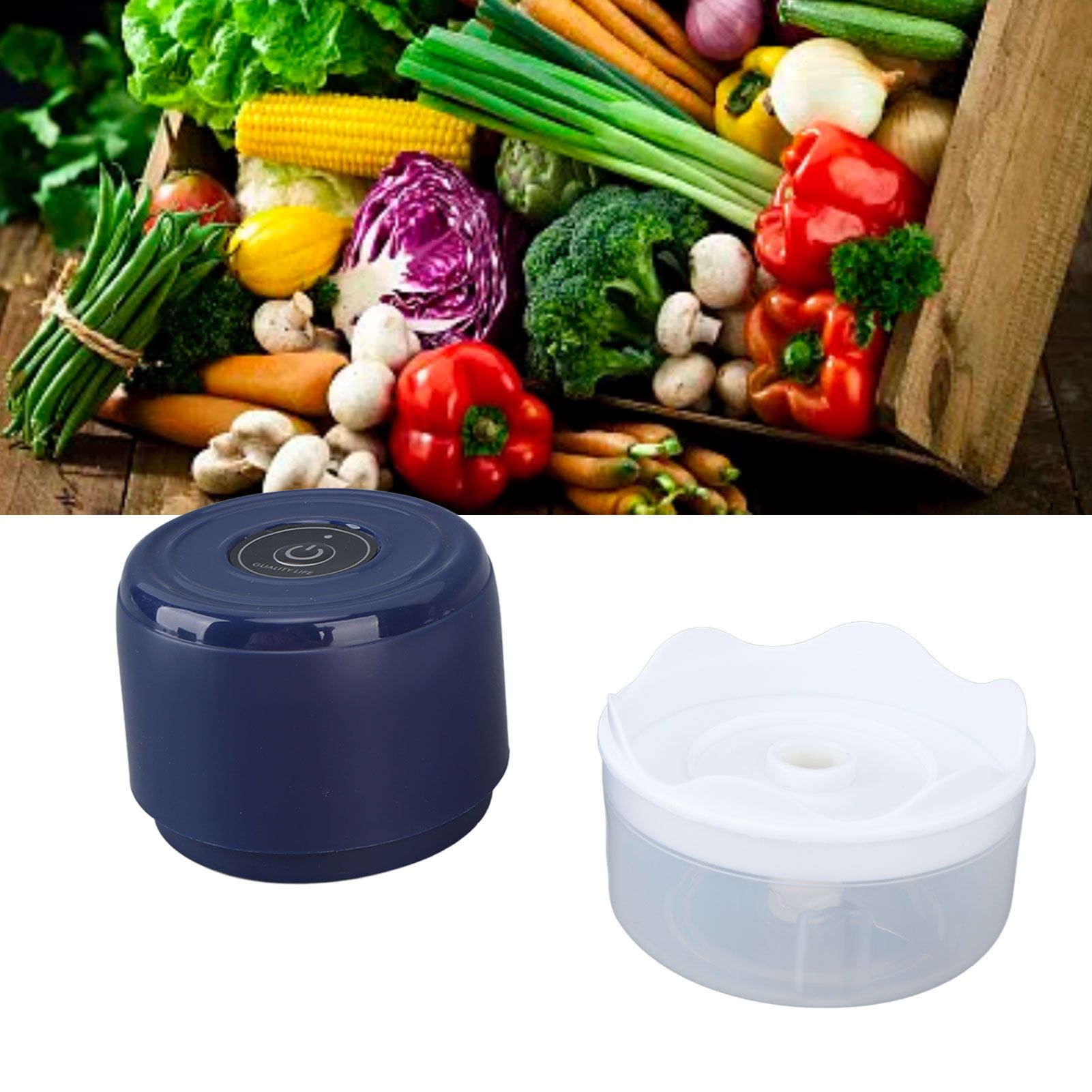 Electric Garlic Chopper Mini Cordless Waterproof Portable Food Processor for view 12