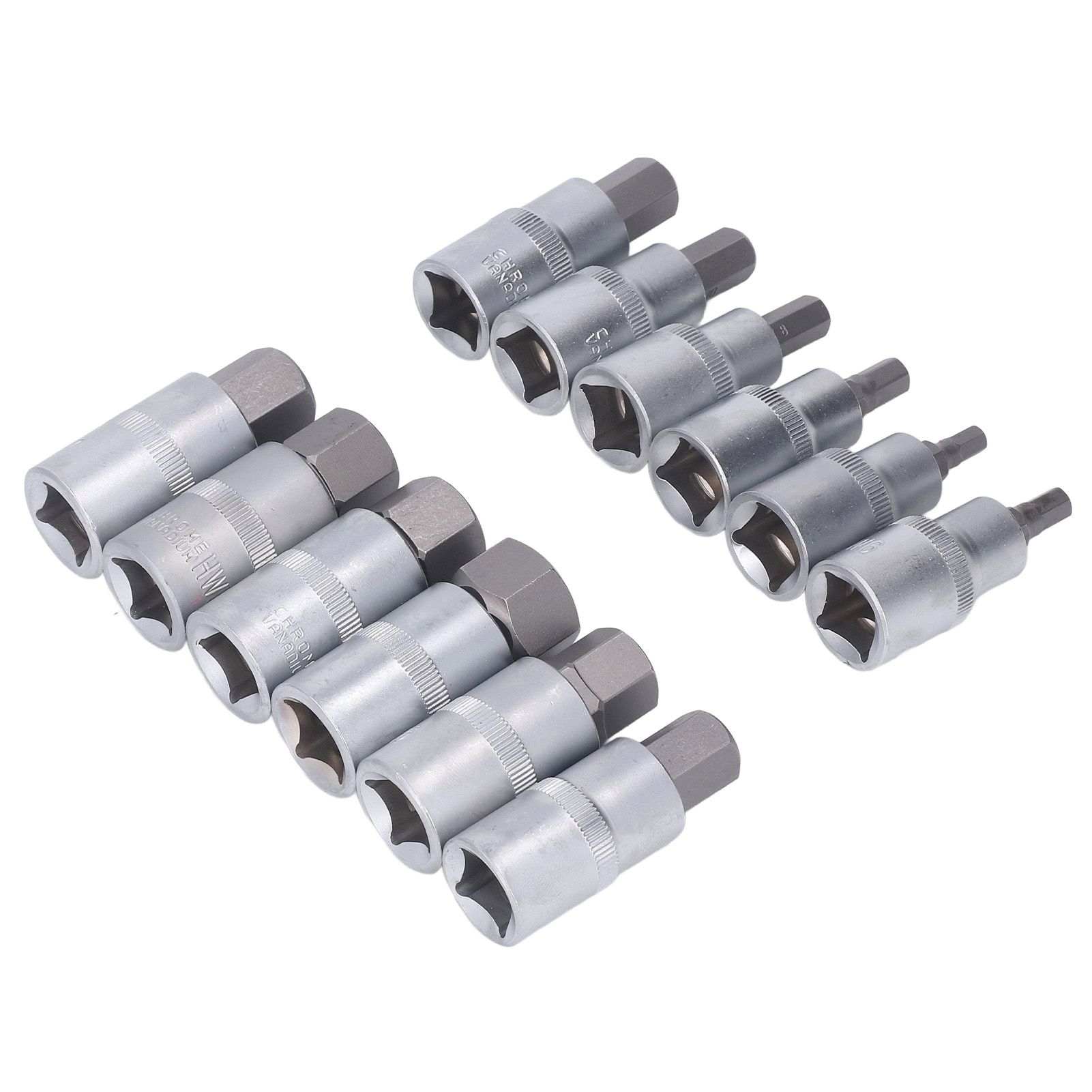 12PCS Drive Socket Set Steel High Hardness Wear Resistant 1/2in Drive Master view 2