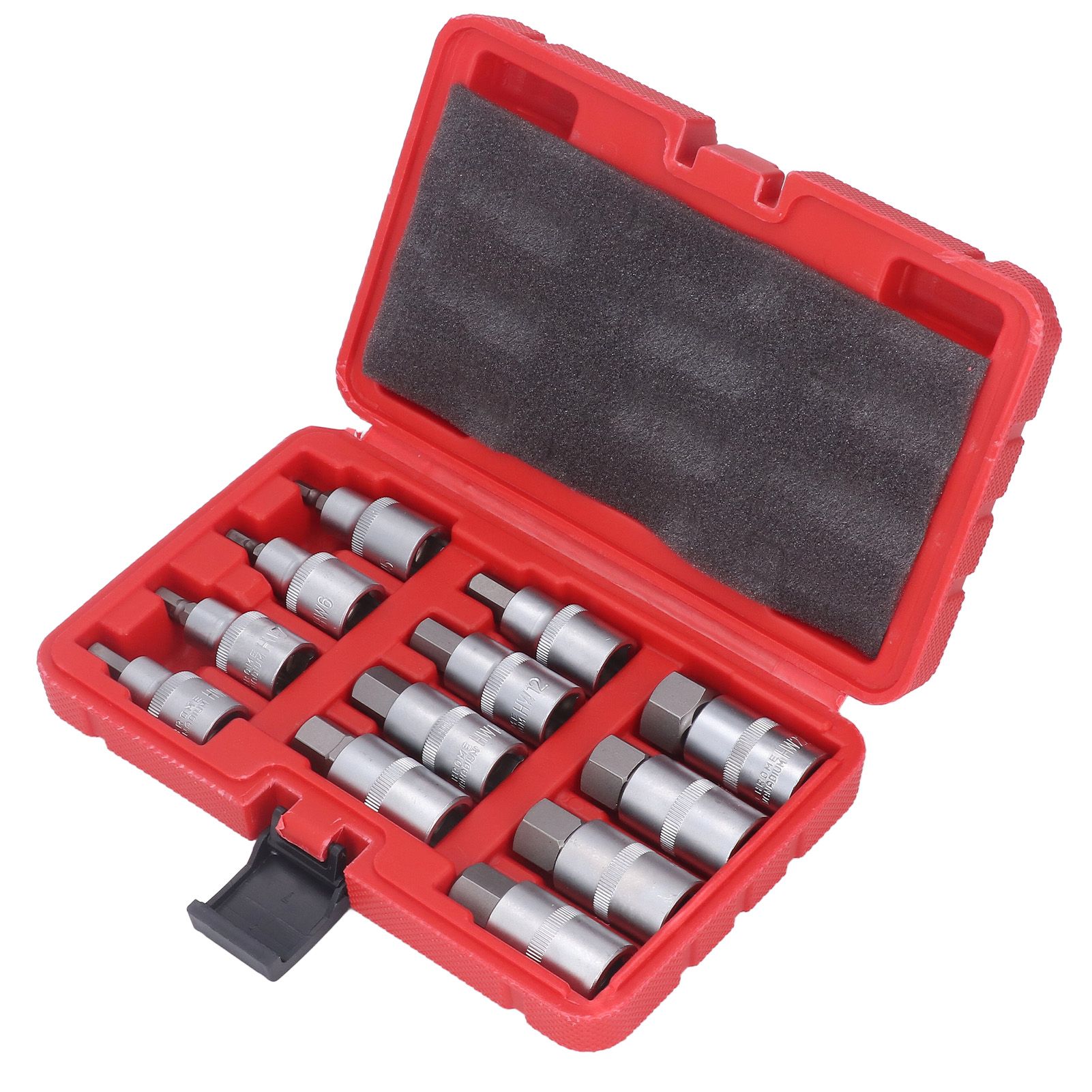 12PCS Drive Socket Set Steel High Hardness Wear Resistant 1/2in Drive Master view 4