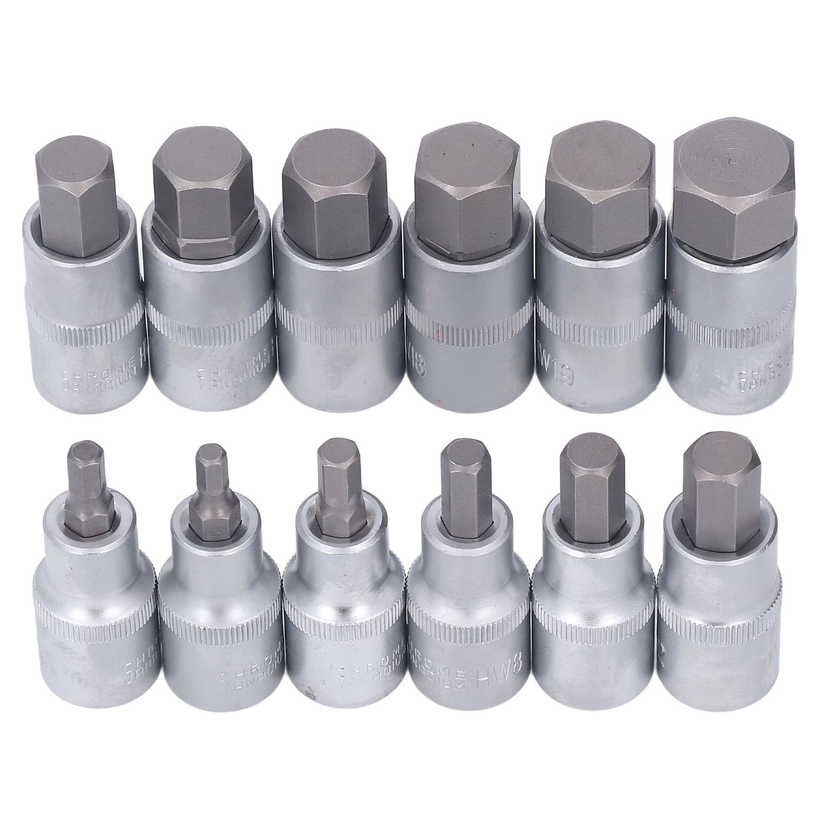 12PCS Drive Socket Set Steel High Hardness Wear Resistant 1/2in Drive Master view 5