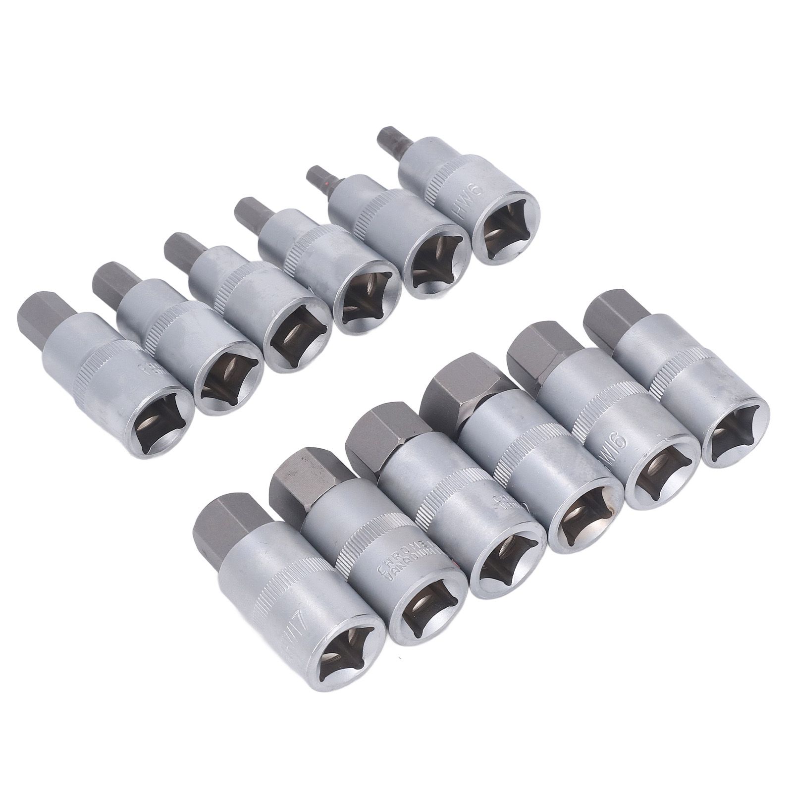 12PCS Drive Socket Set Steel High Hardness Wear Resistant 1/2in Drive Master view 6