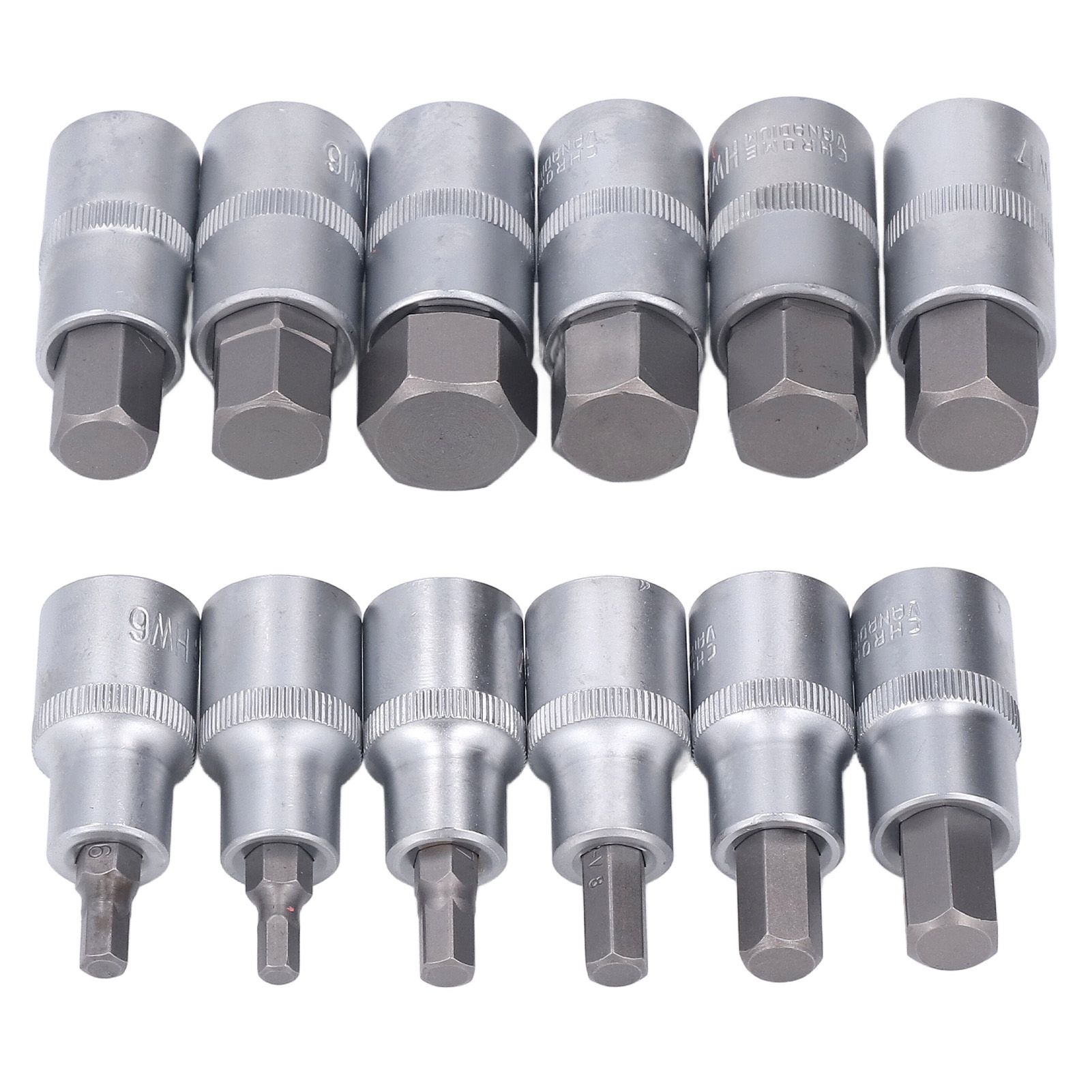 12PCS Drive Socket Set Steel High Hardness Wear Resistant 1/2in Drive Master view 10
