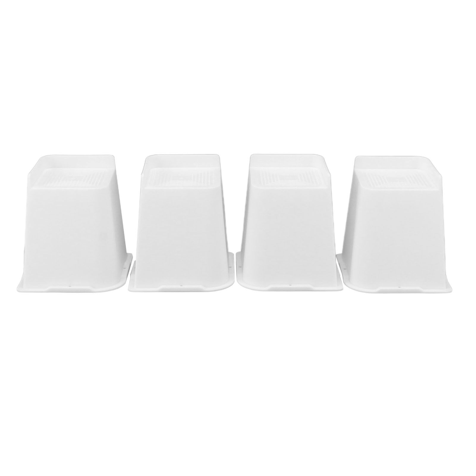 4 Pcs Furniture Risers 6 Inch Raise Trapezoid L Shape Top Anti Slip Bed Sofa view 4