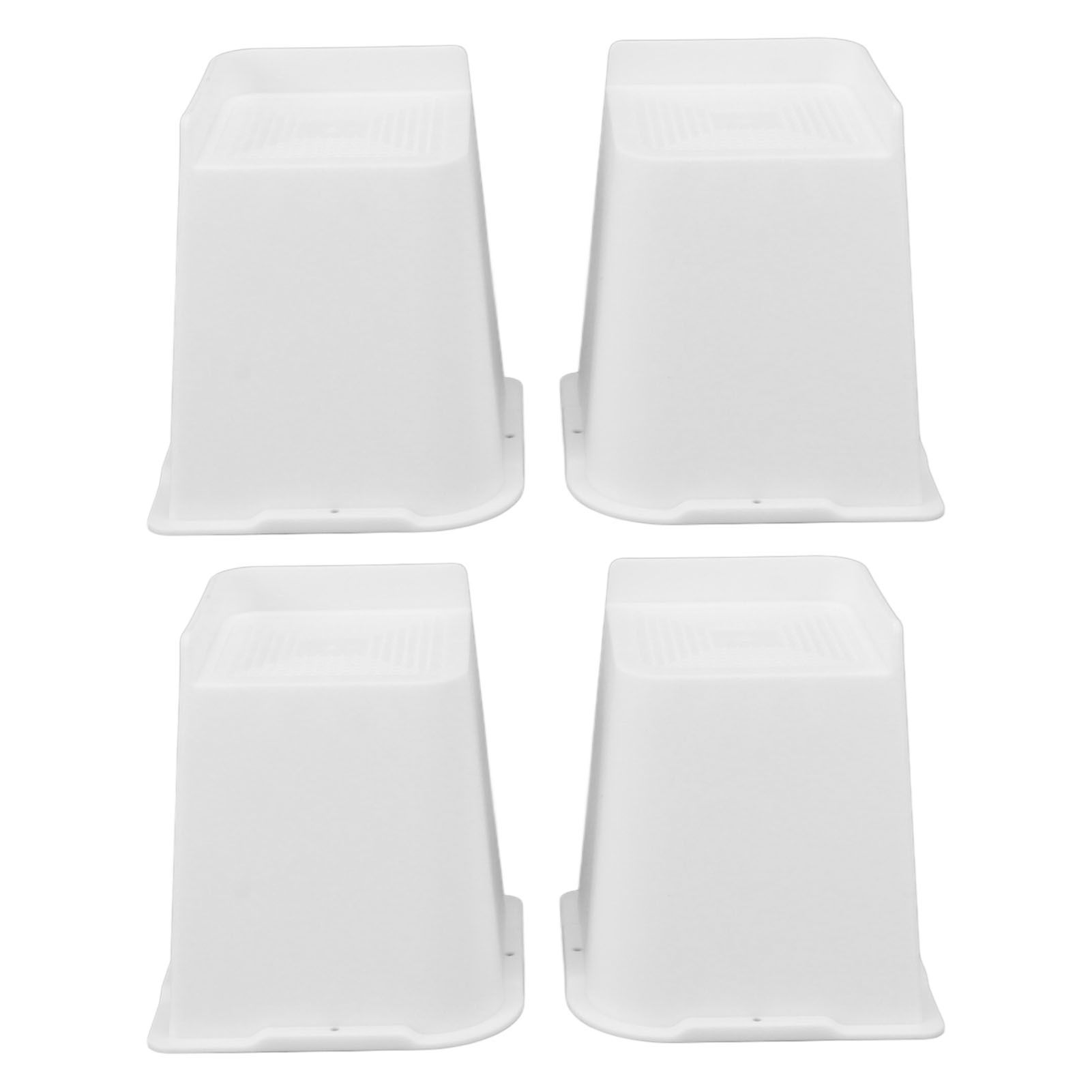 4 Pcs Furniture Risers 6 Inch Raise Trapezoid L Shape Top Anti Slip Bed Sofa view 8