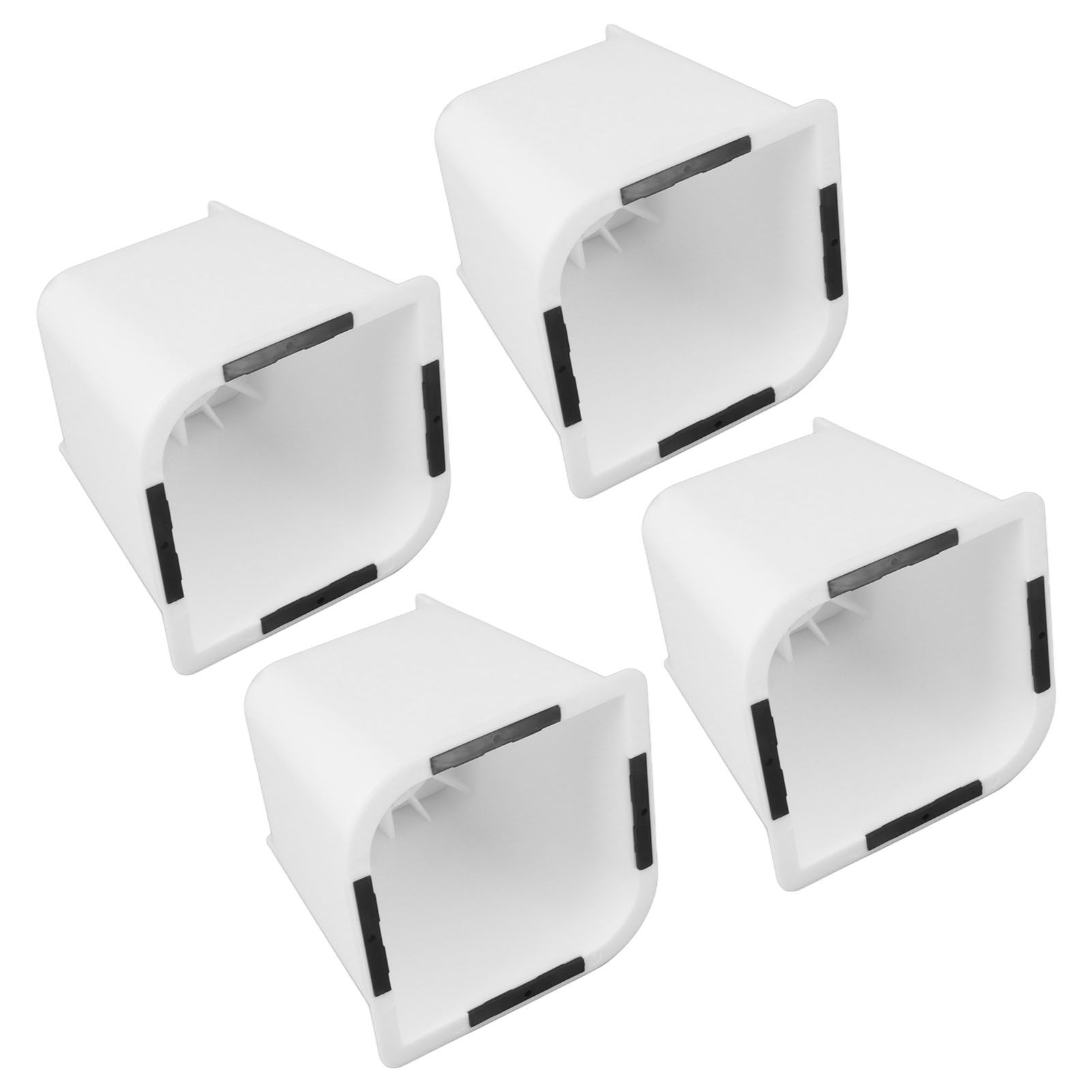 4 Pcs Furniture Risers 6 Inch Raise Trapezoid L Shape Top Anti Slip Bed Sofa view 9