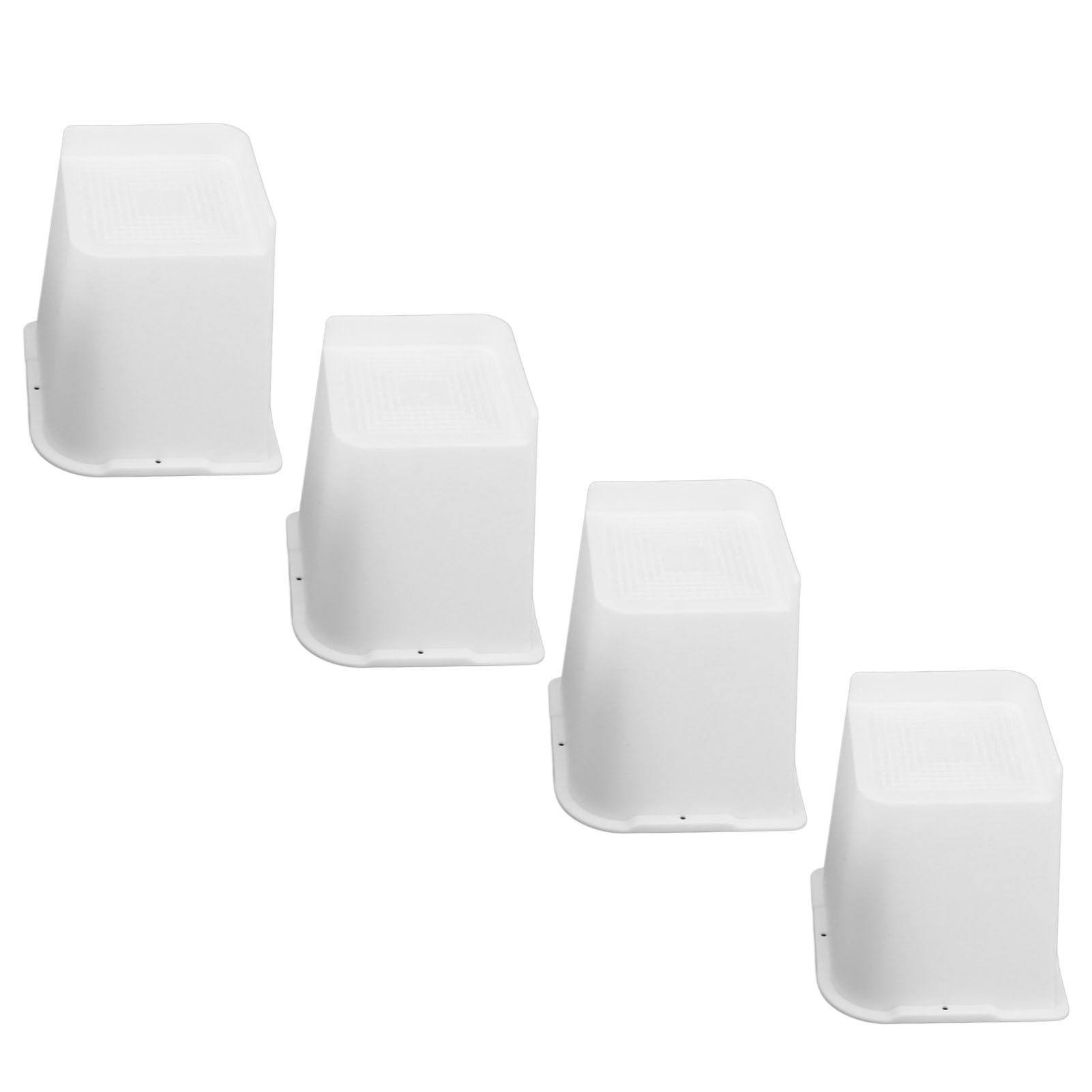 4 Pcs Furniture Risers 6 Inch Raise Trapezoid L Shape Top Anti Slip Bed Sofa view 10