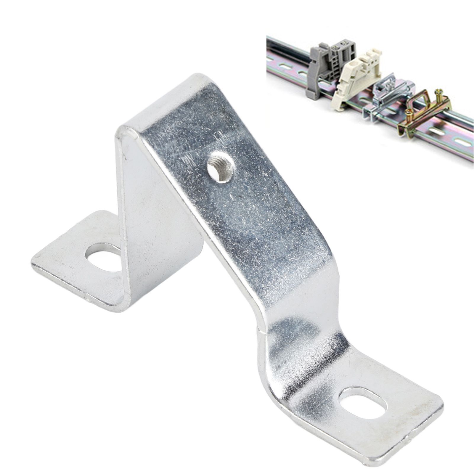 10PCS Rail Mounting U Bracket C45 Stainless Steel Guide Rail Inclined Support view 12