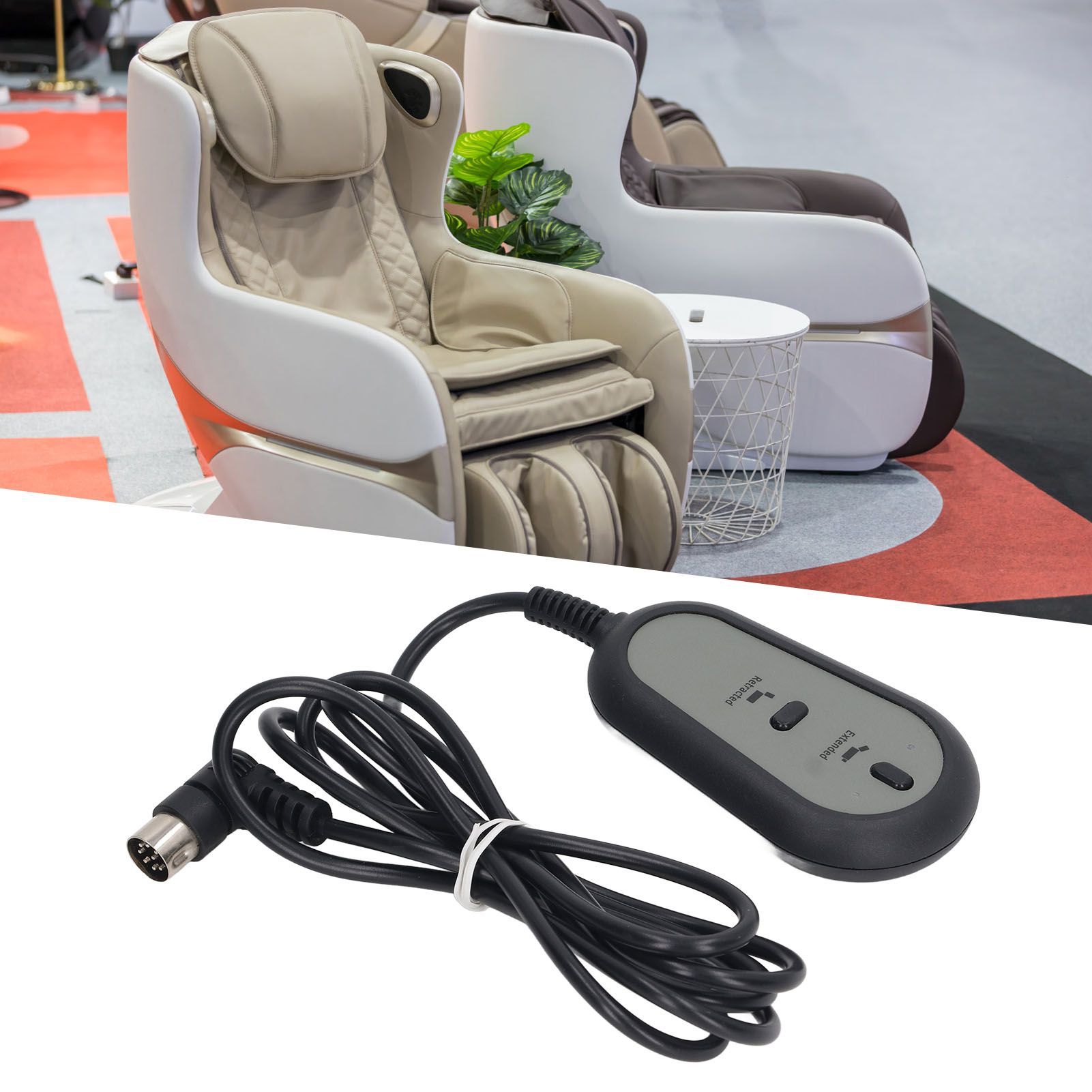 Power Recliner Controller Up and Down 2 Button 8 Pin Remote Handset Controller view 11